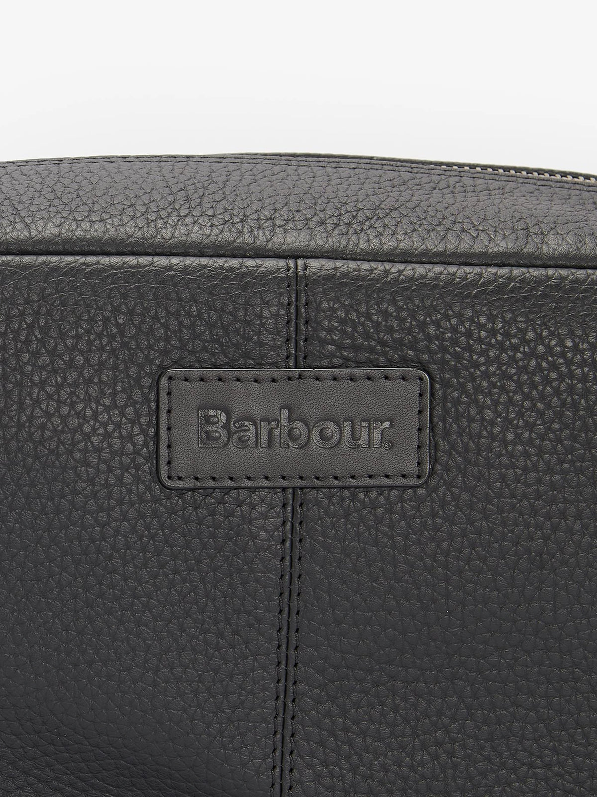 Barbour Highgate Leather Washbag #Colour_Black