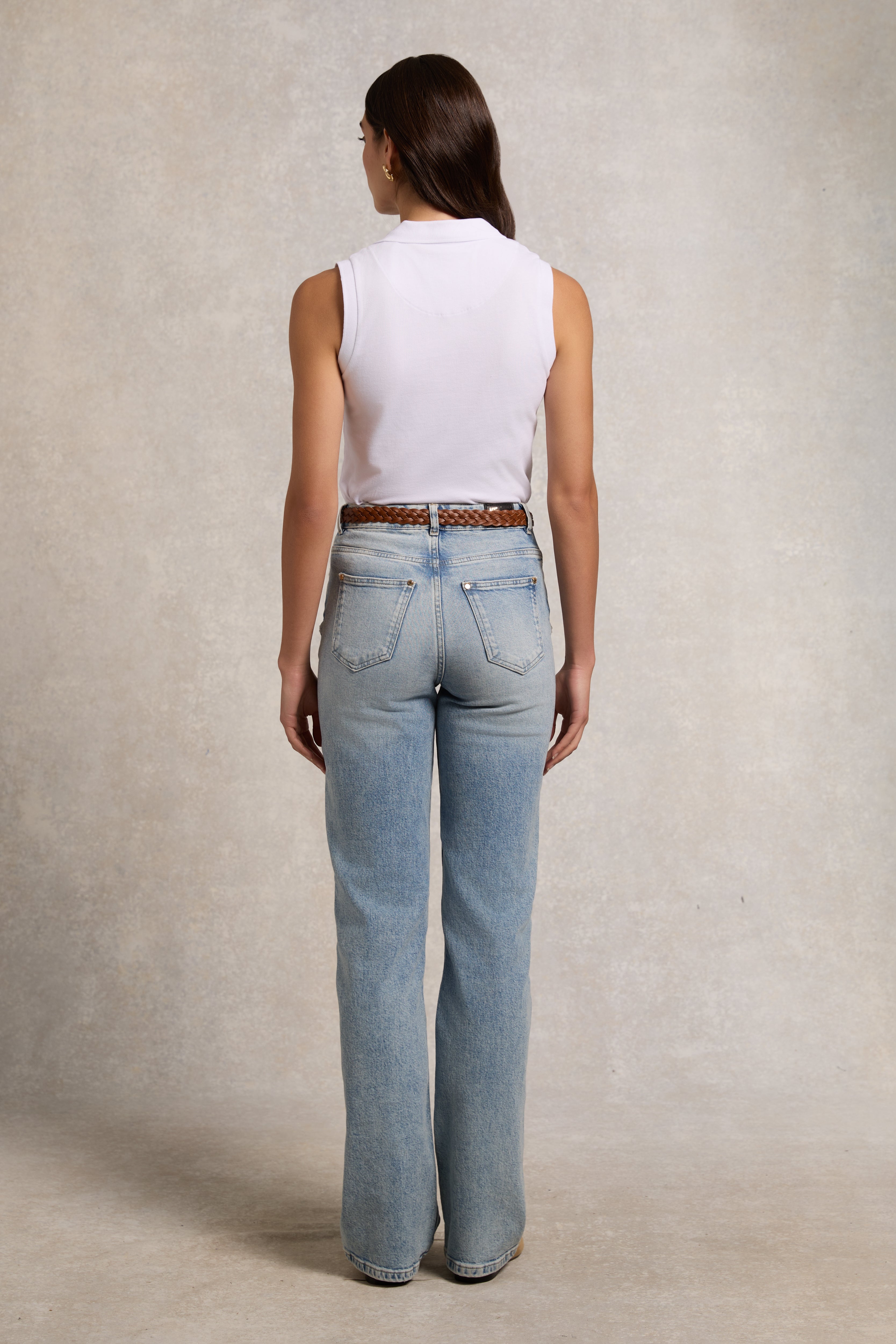 Sleeveless Polo - white - XL - View 73
