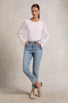 High Rise Slim Jean -   vintage denim -  UK8