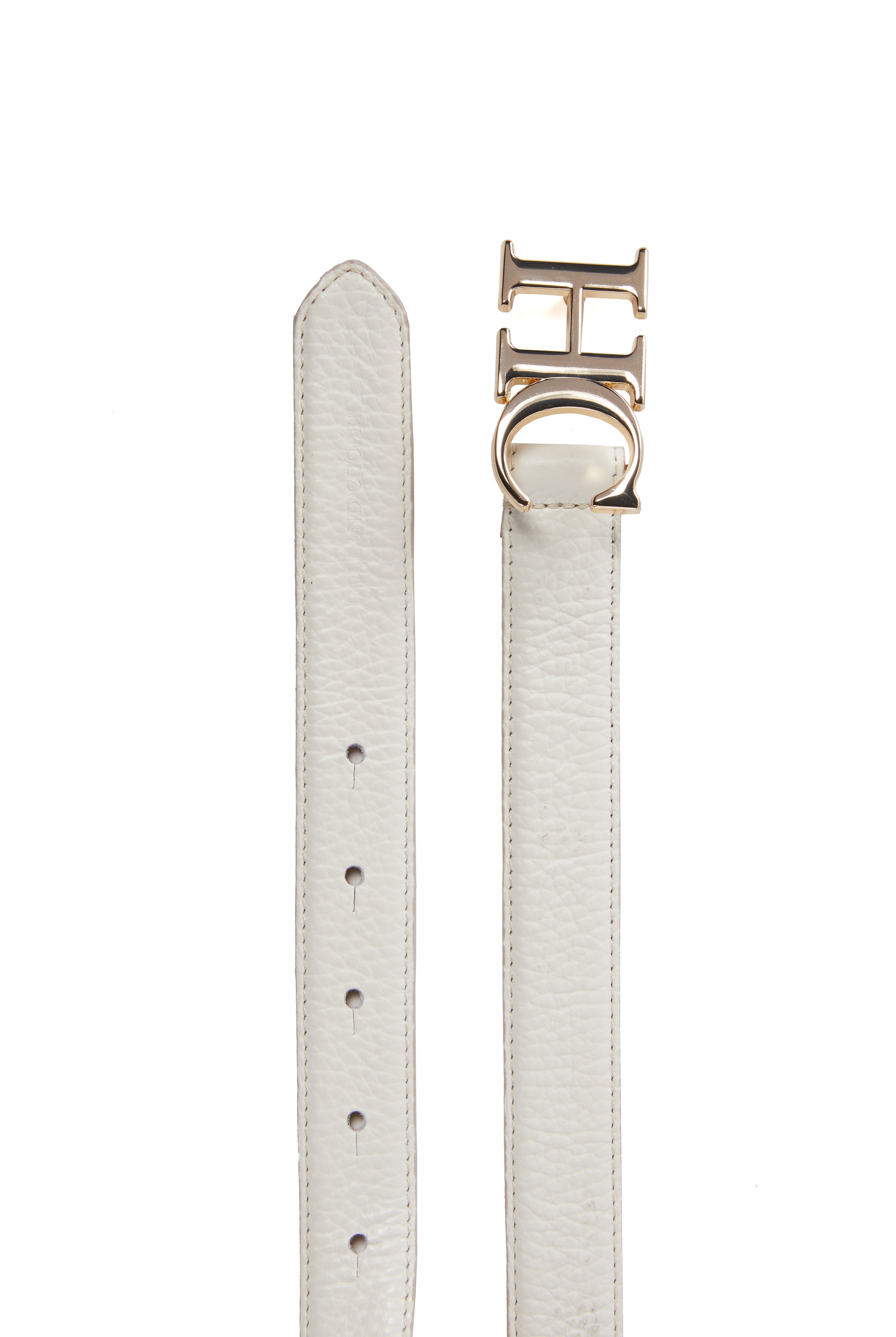 Atelier Slim Logo Belt - off white - L - View 44
