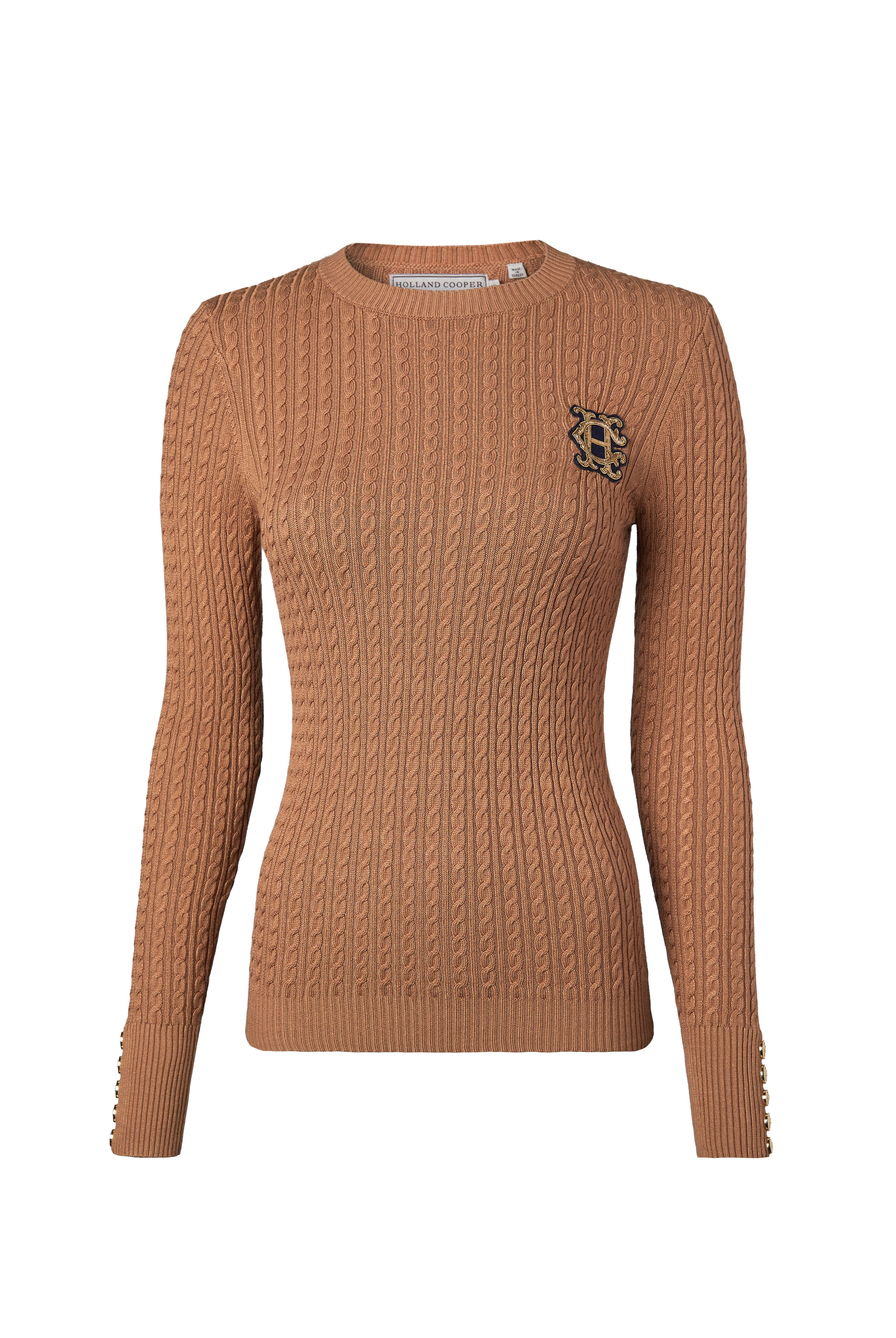 Princeton Crew Neck Knit - dark camel - XL - View 77