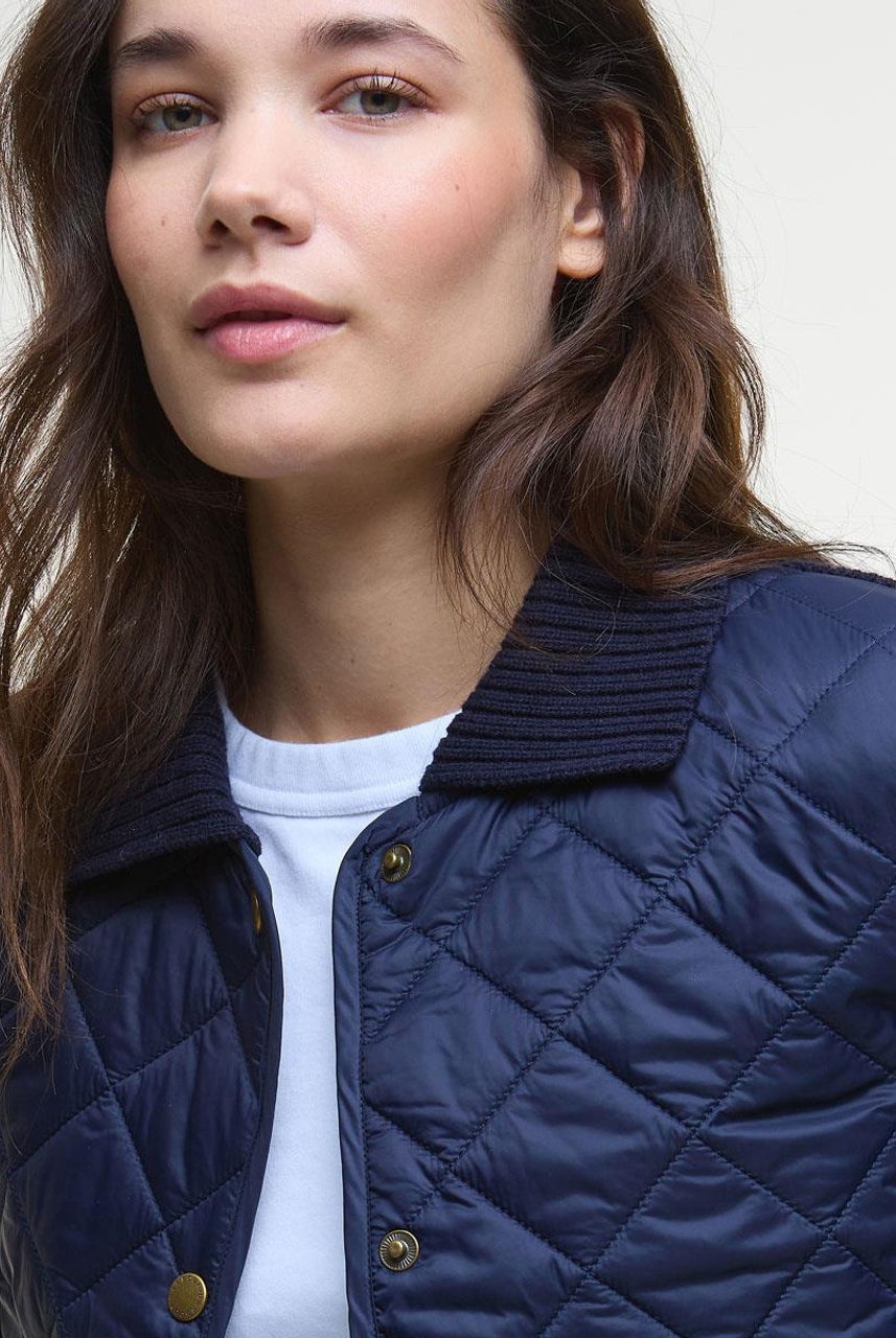 Barbour Navy Allendale Knitted Cardigan-OUTLET #Colour_Navy