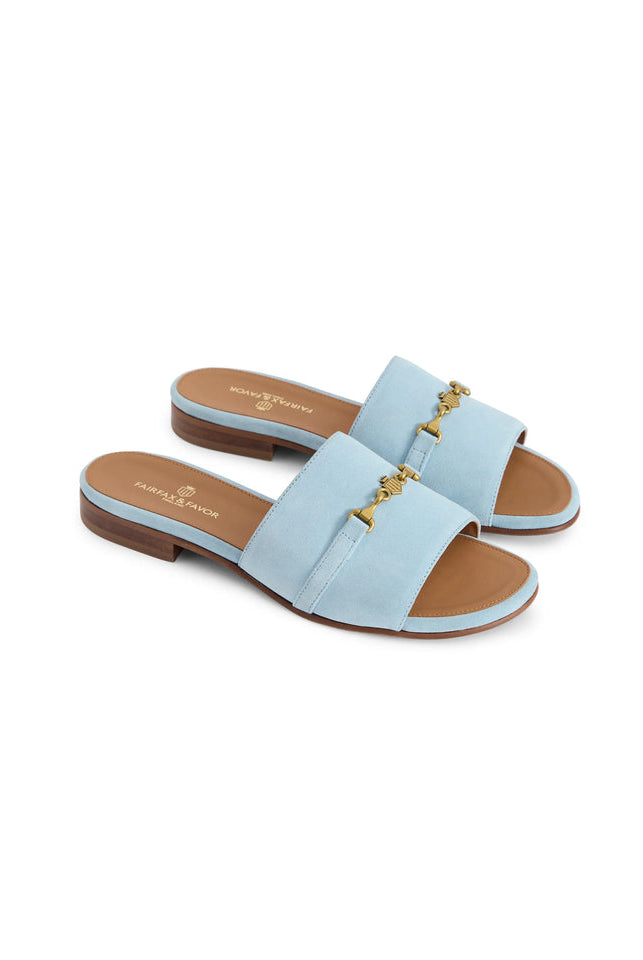 Fairfax & Favor Sky Blue Heacham Sandal #Colour_Sky Blue