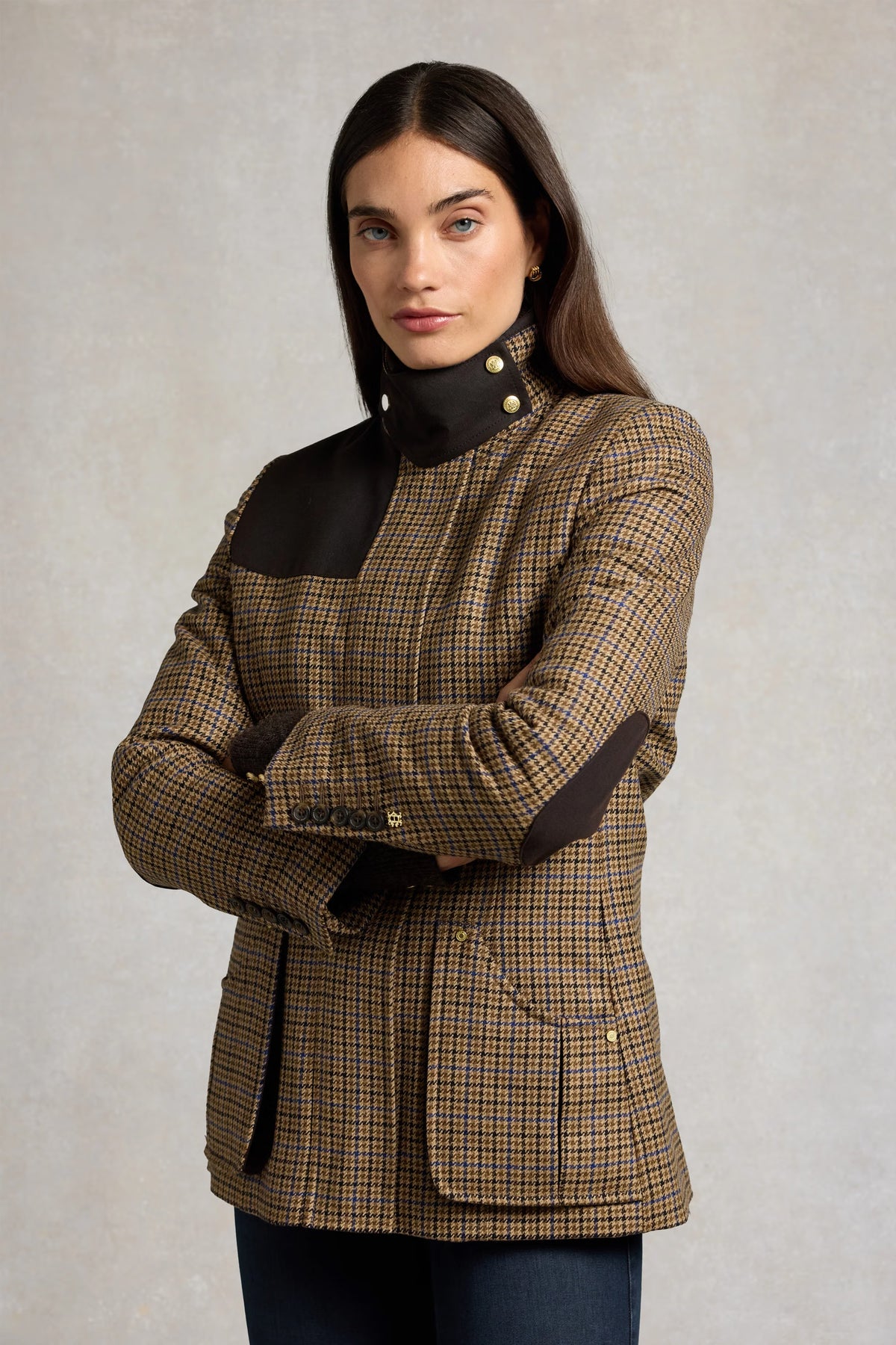 Holland Cooper Country Classic Jacket #Colour_Abbot Check Tweed