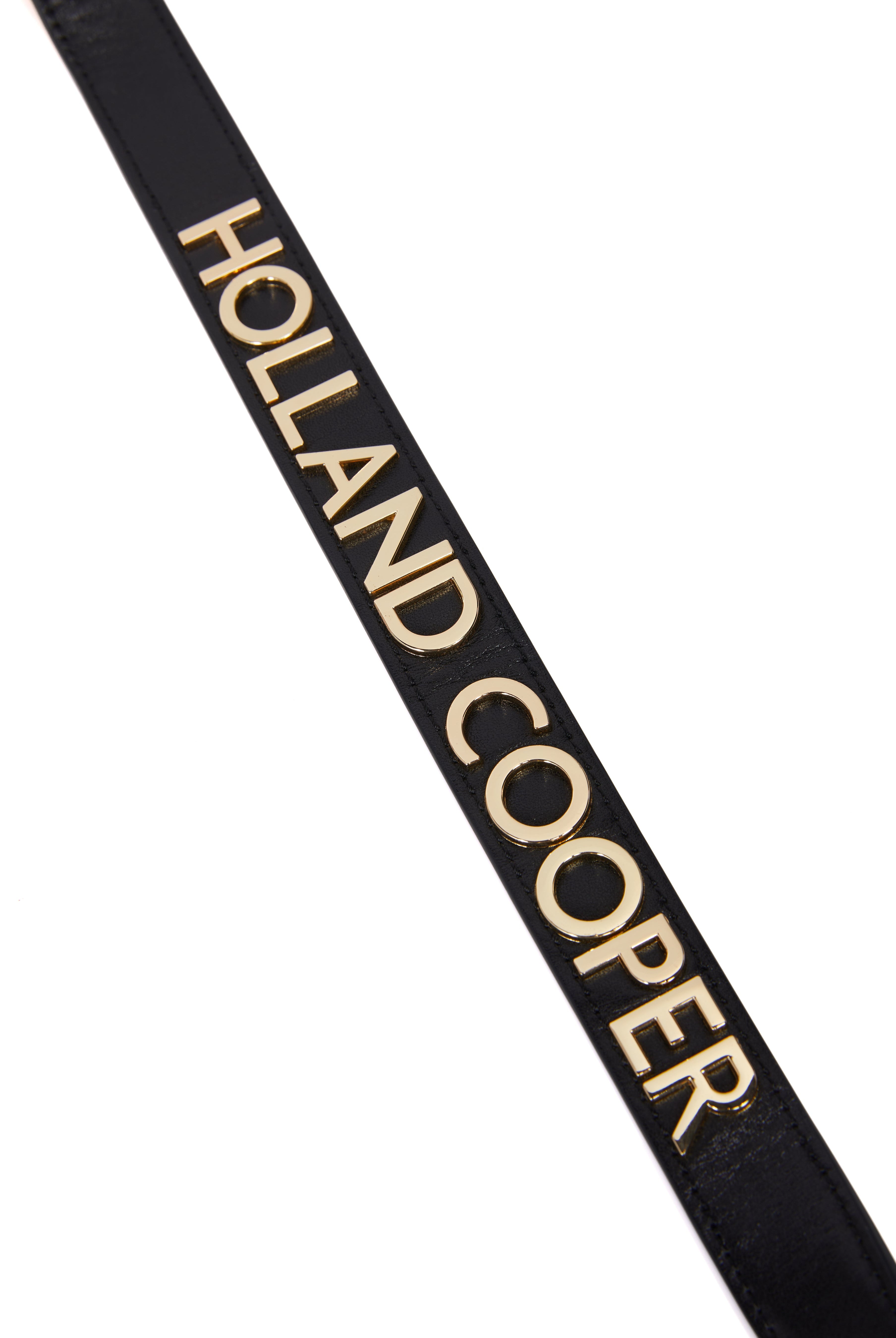 Abbot Leather Belt - black gold - L - View 19