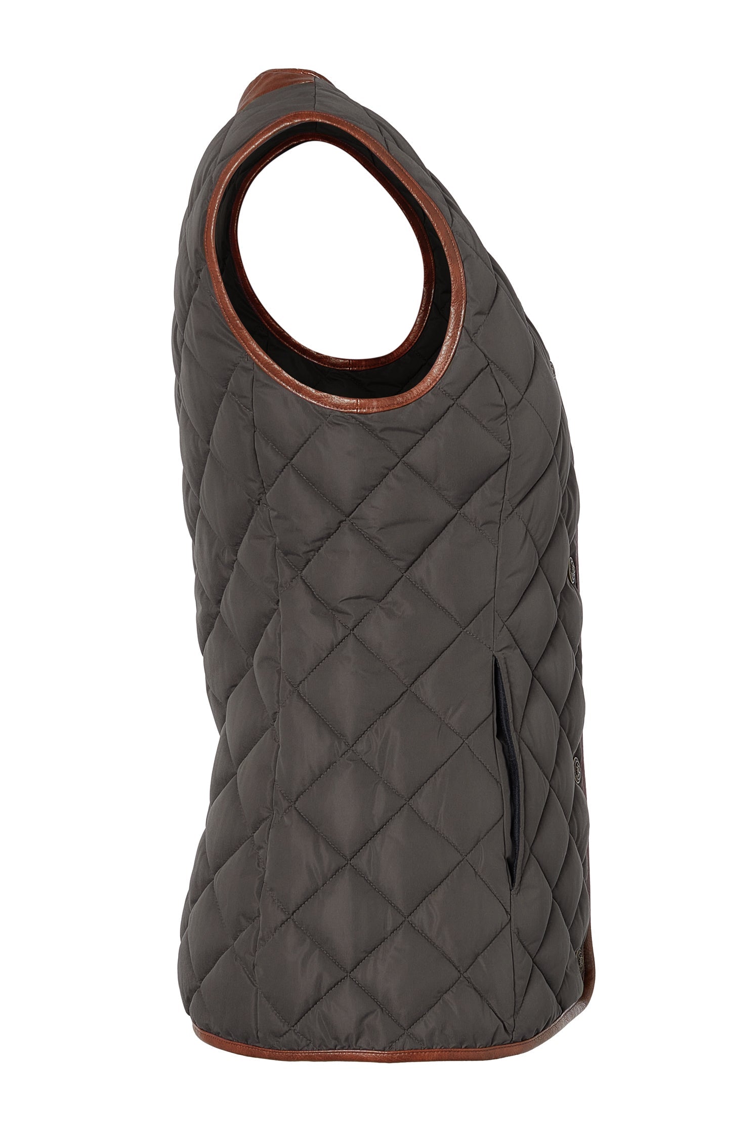 Holland Cooper Dark Olive Adlestrop Gilet #Colour_Dark Olive