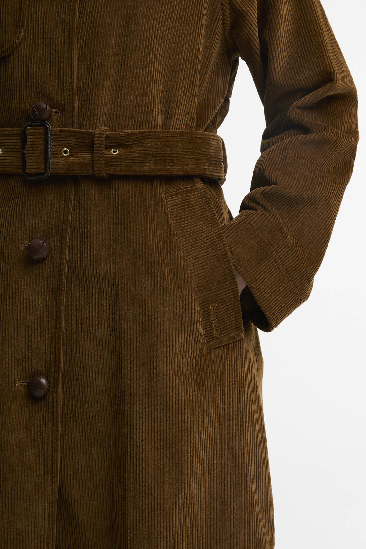 Antonella Cord Trench Casual Jacket