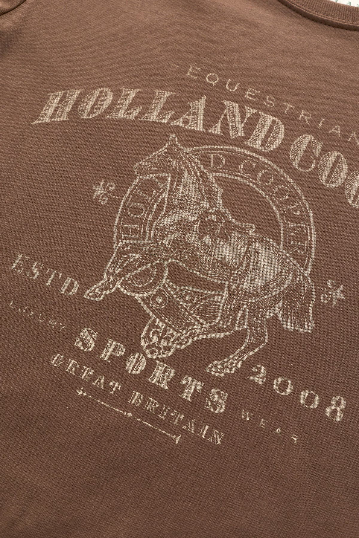 Holland Cooper Appaloosa Tee #Colour_Chestnut