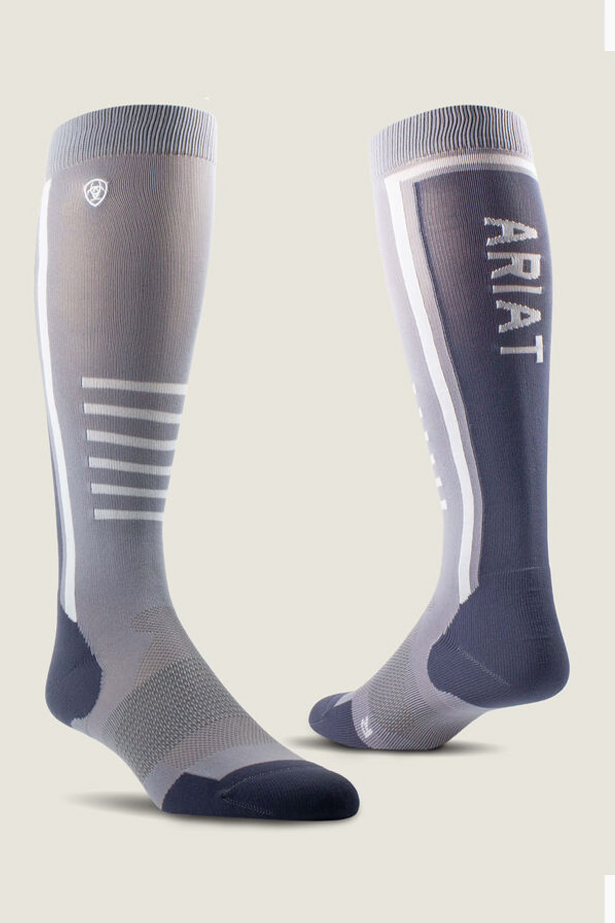 Ariat AriatTEK Slimline Performance Sock #Colour_Grey/Black