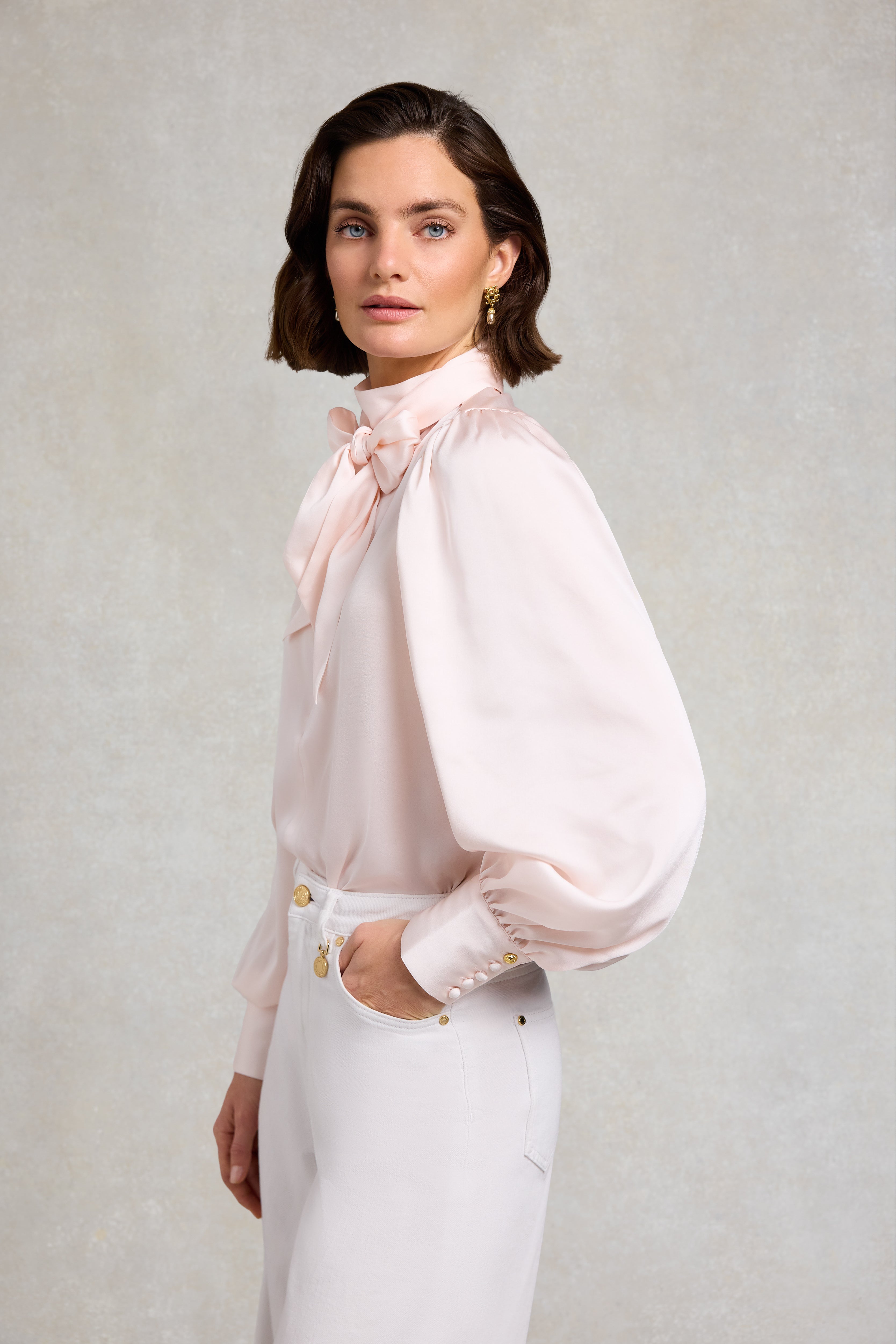 Holland Cooper Blush Ariella Blouse #Colour_Blush