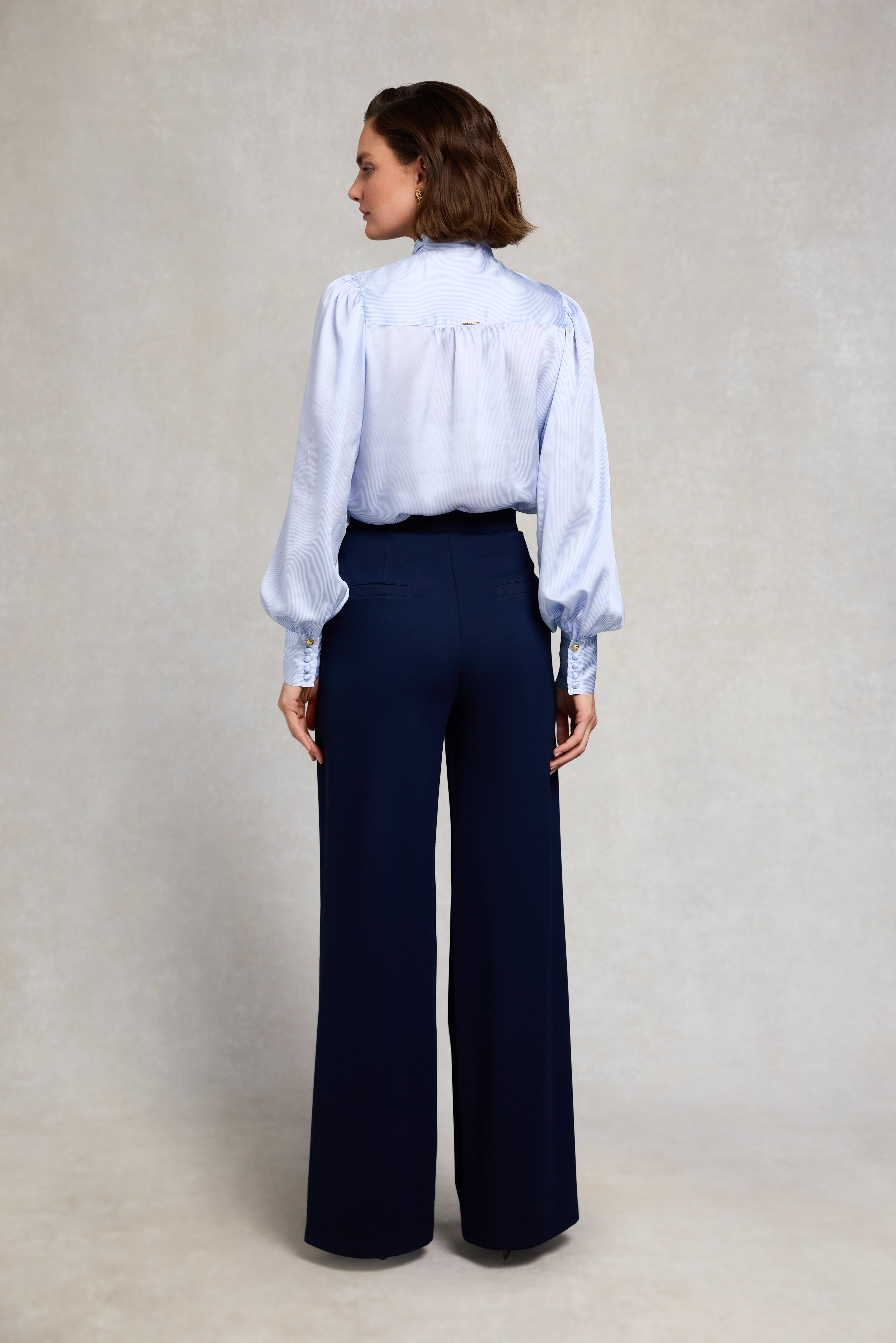 Holland Cooper Sky Stripe Ariella Blouse #Colour_Sky Stripe