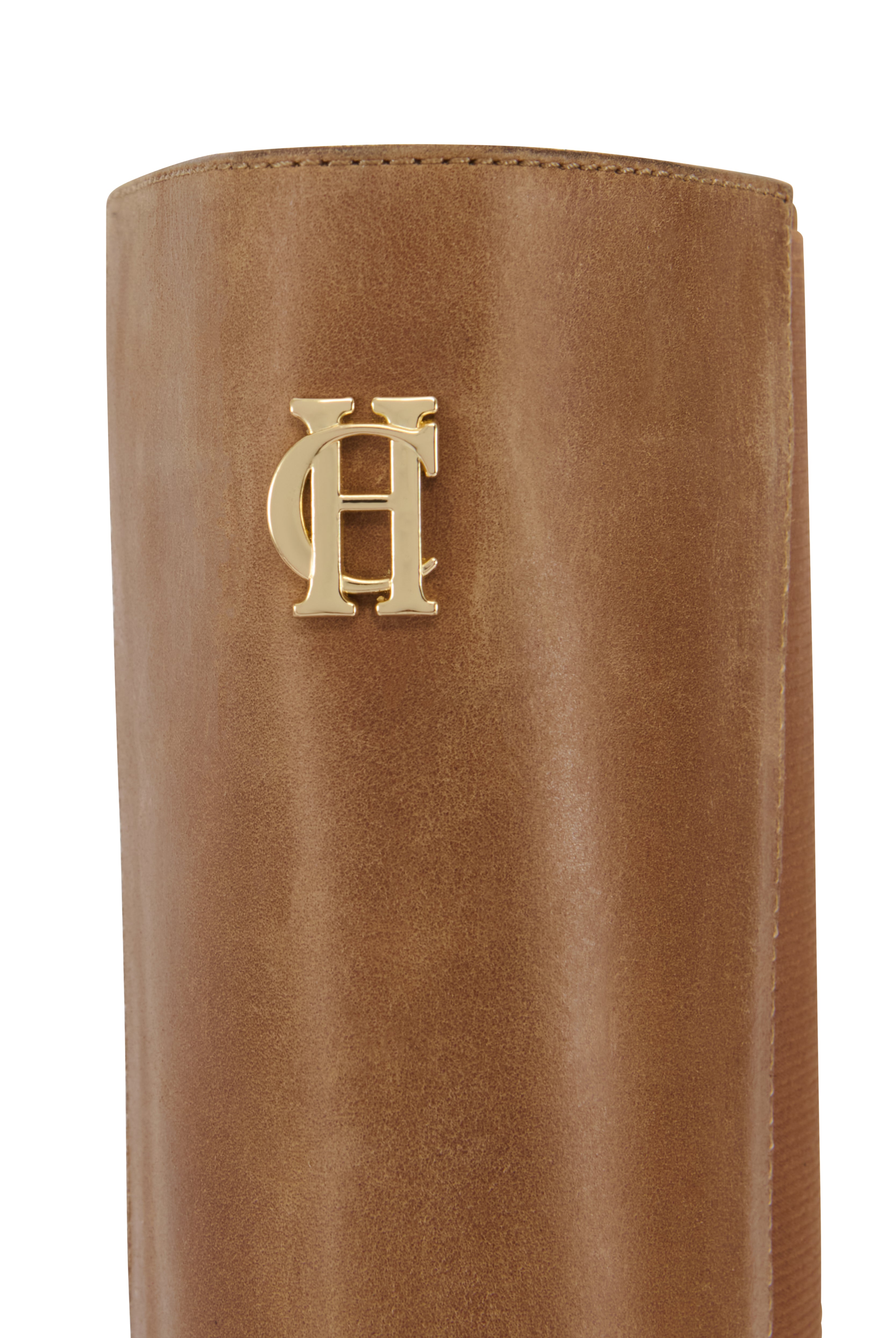 Holland Cooper Vintage Leather Tan Astoria Knee Boot #Colour_Vintage Leather Tan