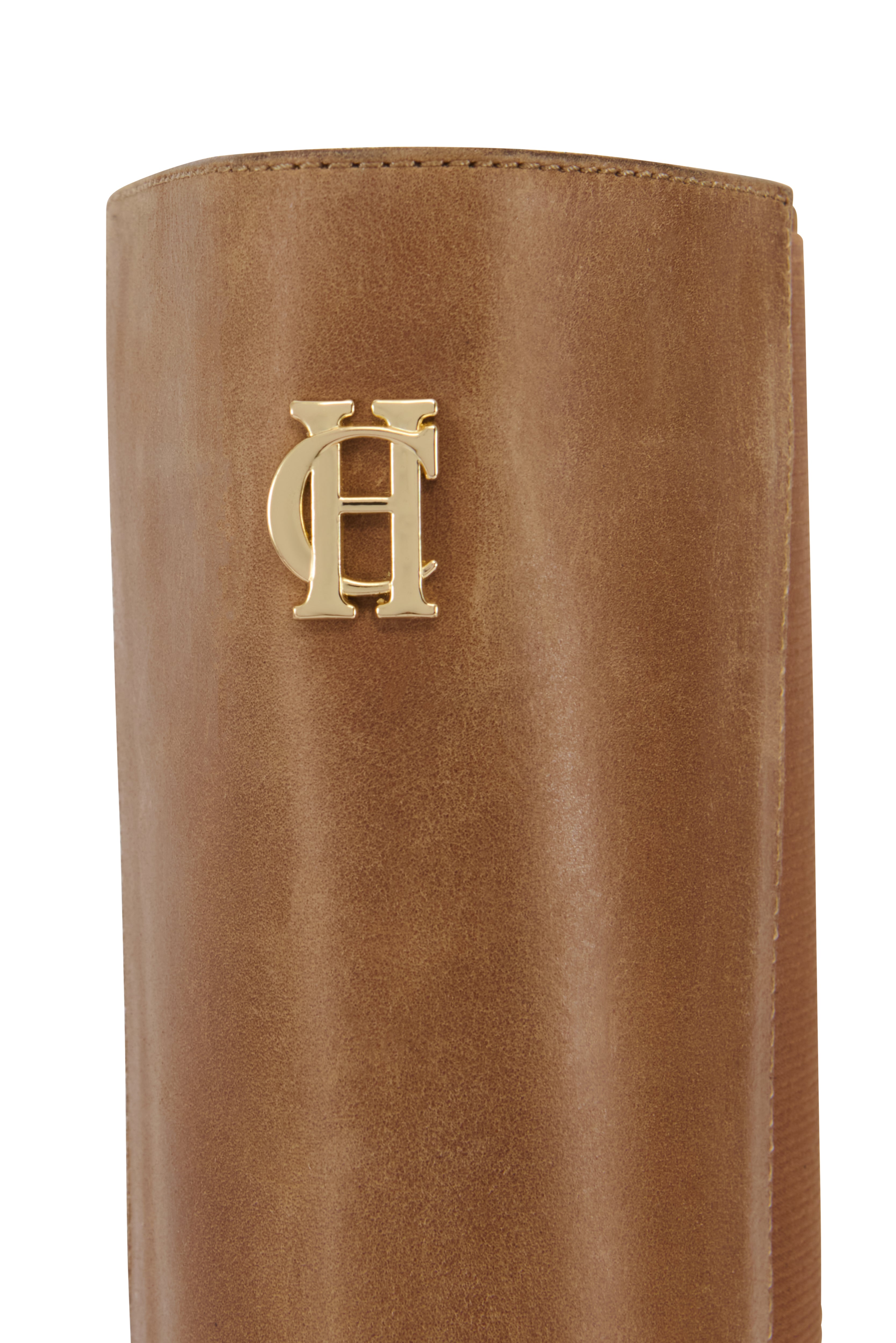 Holland Cooper Vintage Leather Tan Astoria Knee Boot #Colour_Vintage Leather Tan