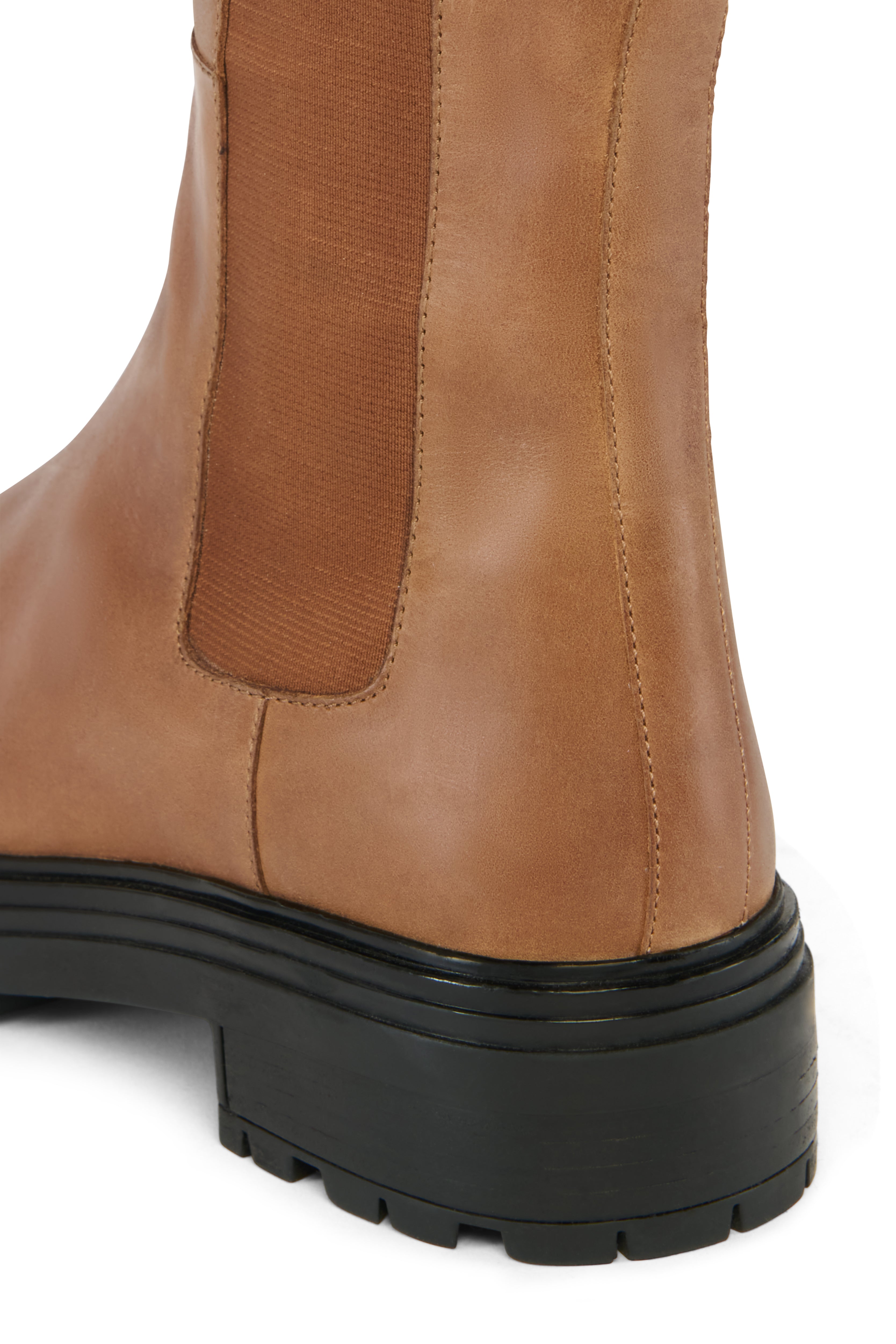 Holland Cooper Vintage Leather Tan Astoria Knee Boot #Colour_Vintage Leather Tan