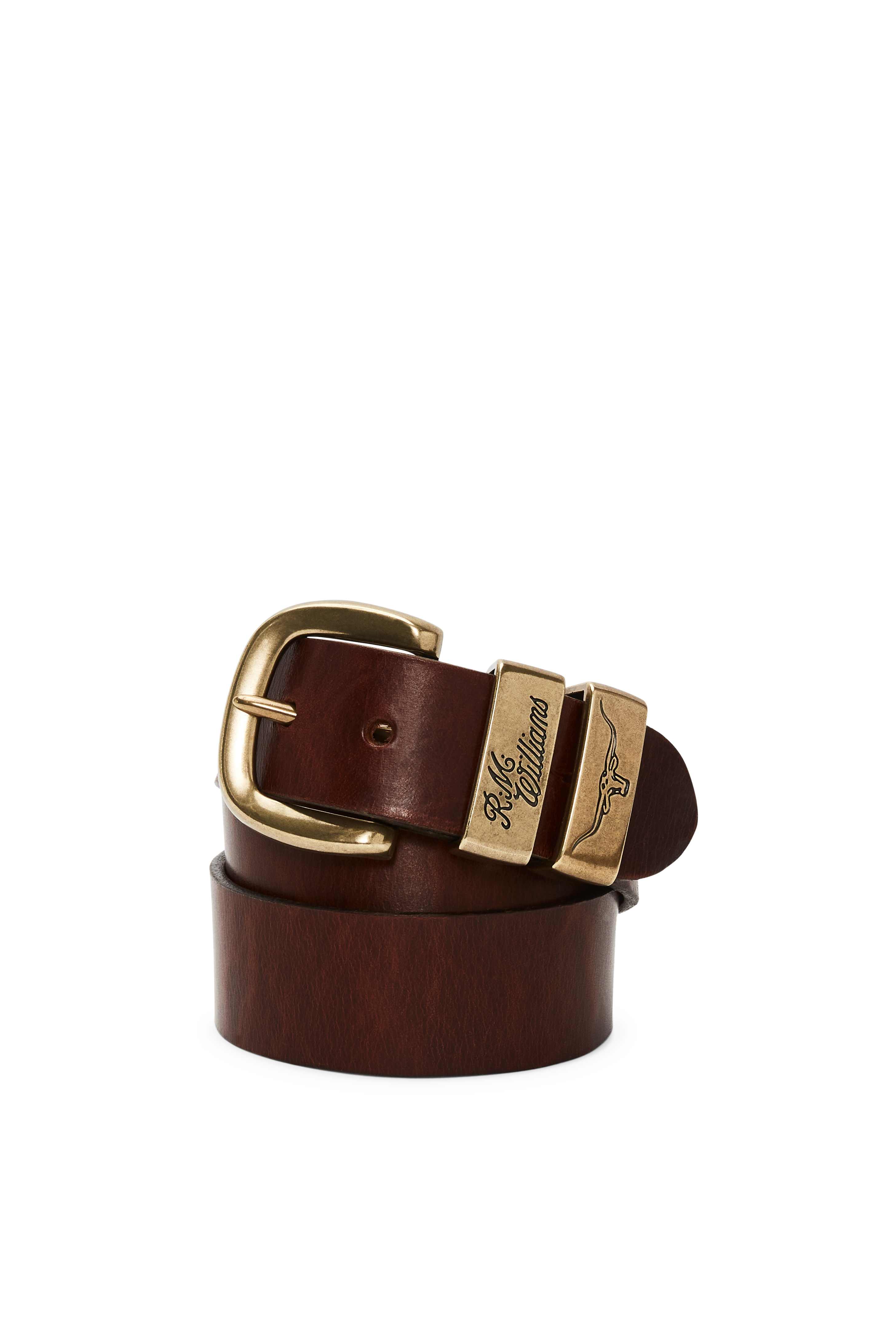 R.M. Williams Drover Belt #Colour_Mid Brown