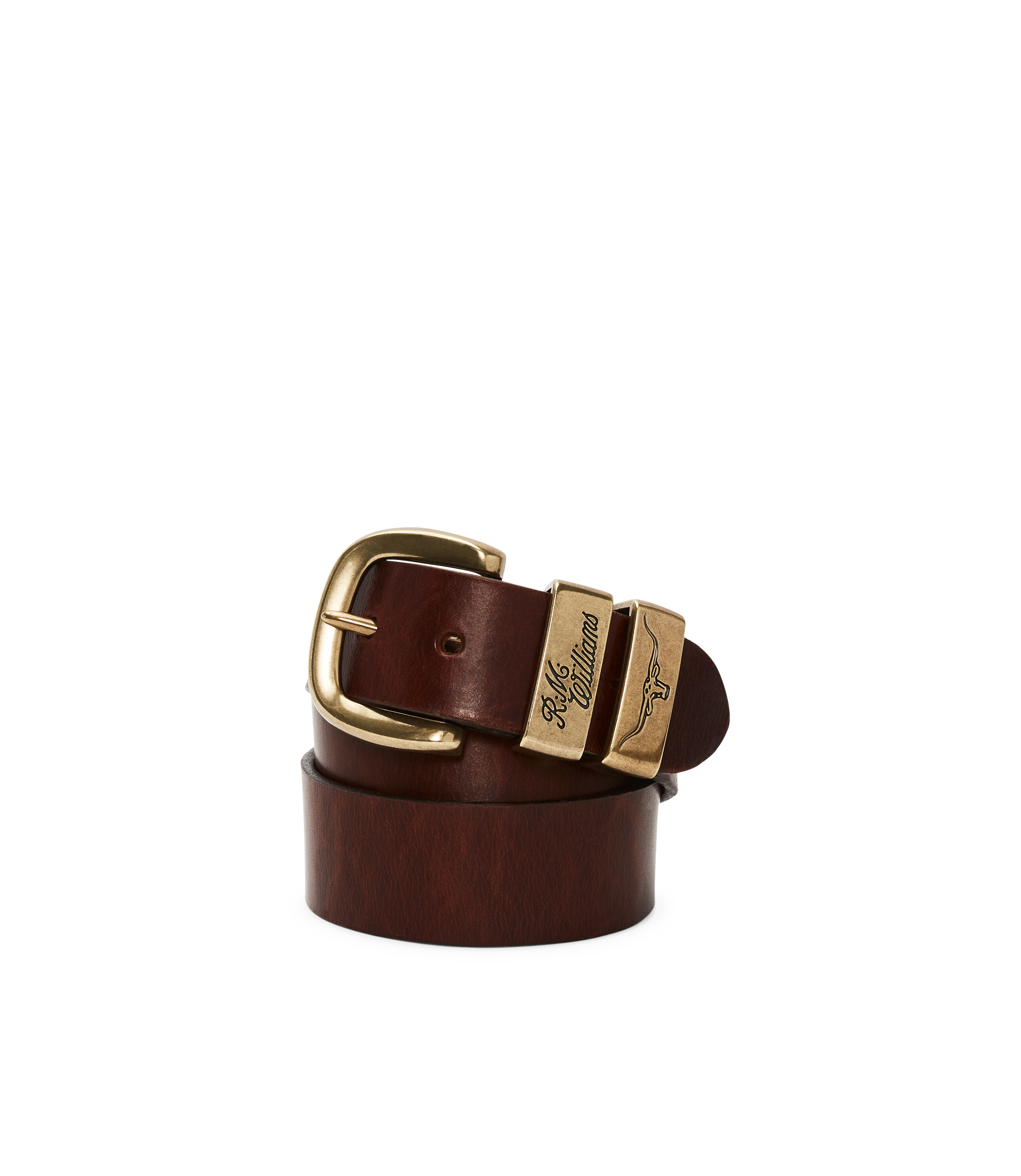R.M. Williams Drover Belt #Colour_Mid Brown
