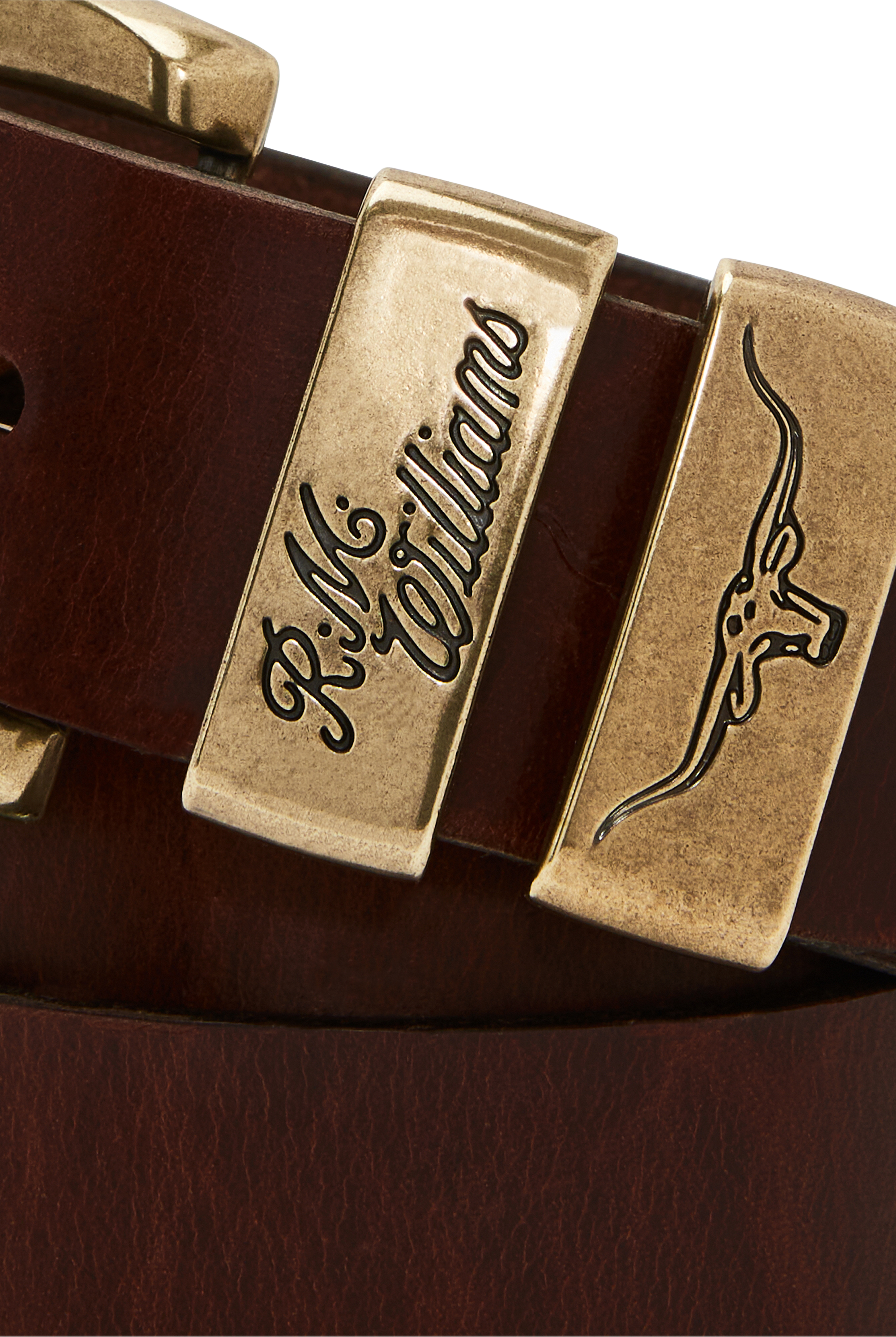 R.M. Williams Drover Belt #Colour_Mid Brown