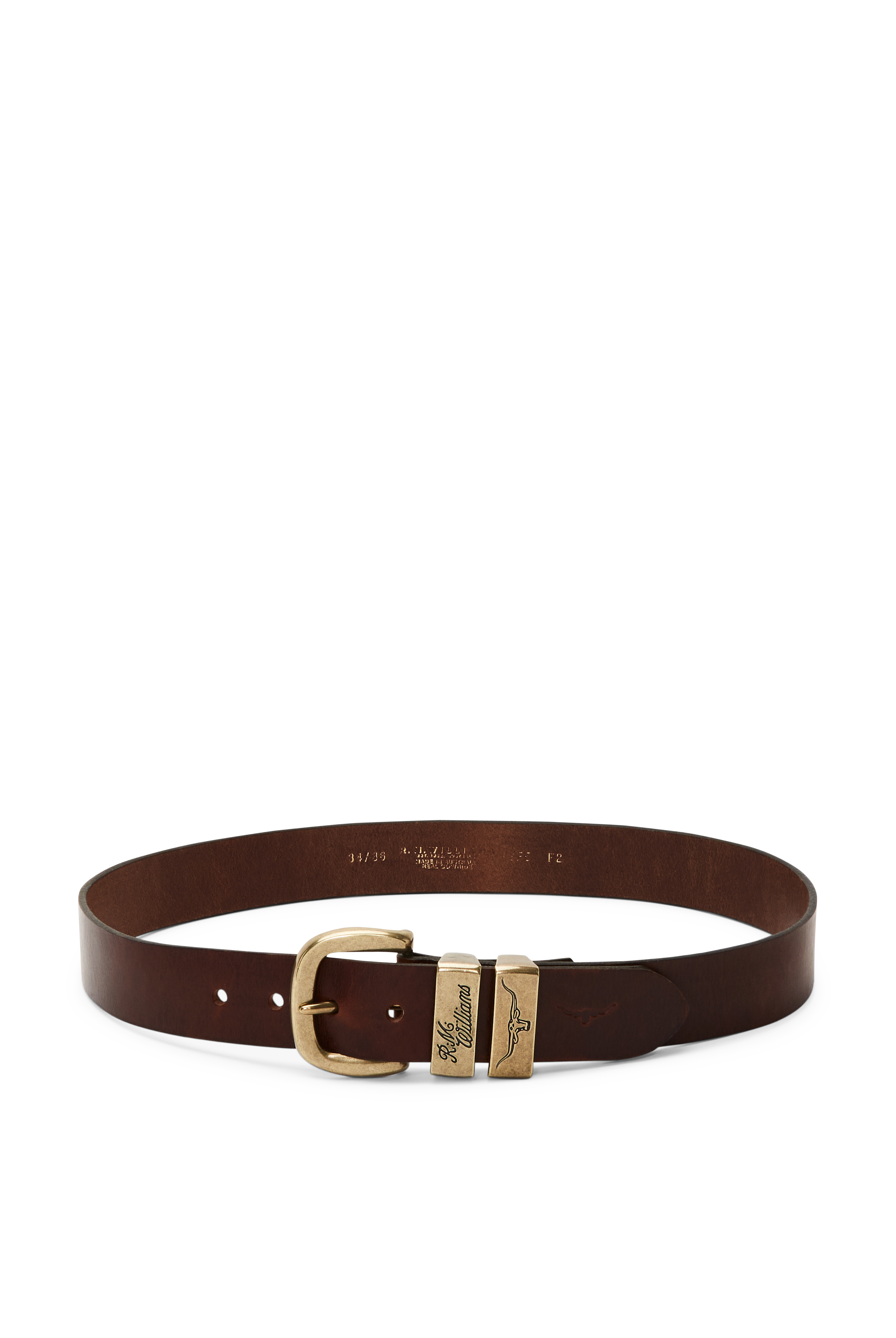 R.M. Williams Drover Belt #Colour_Mid Brown