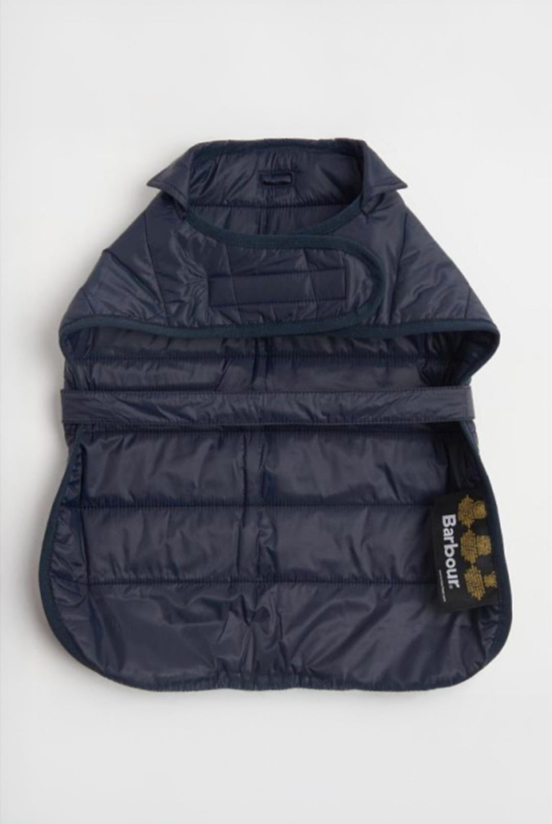 Barbour Navy Baffle Quilt Dog Coat #Colour_Navy