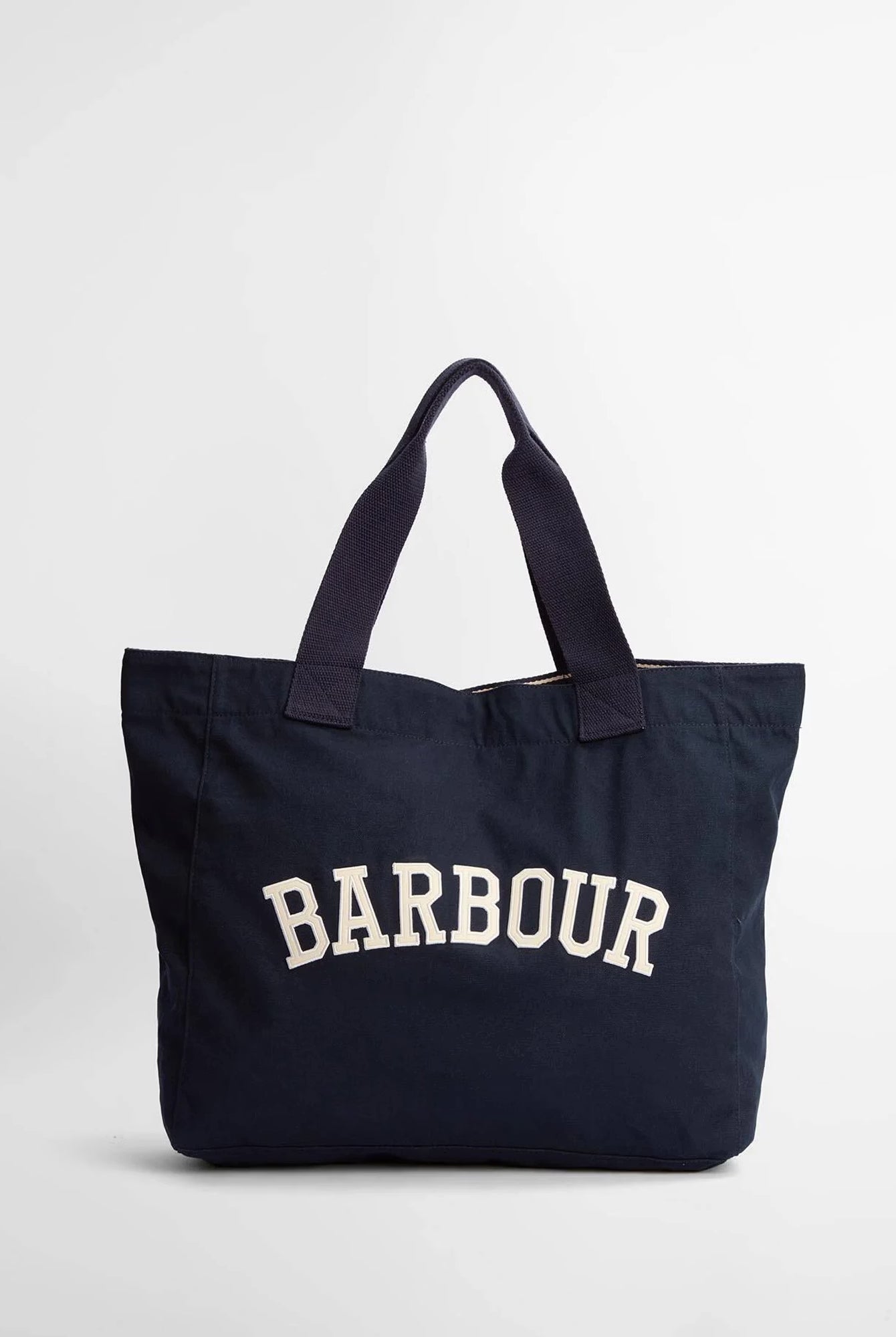 Barbour Logo Holiday Tote #Colour_Navy/Stone