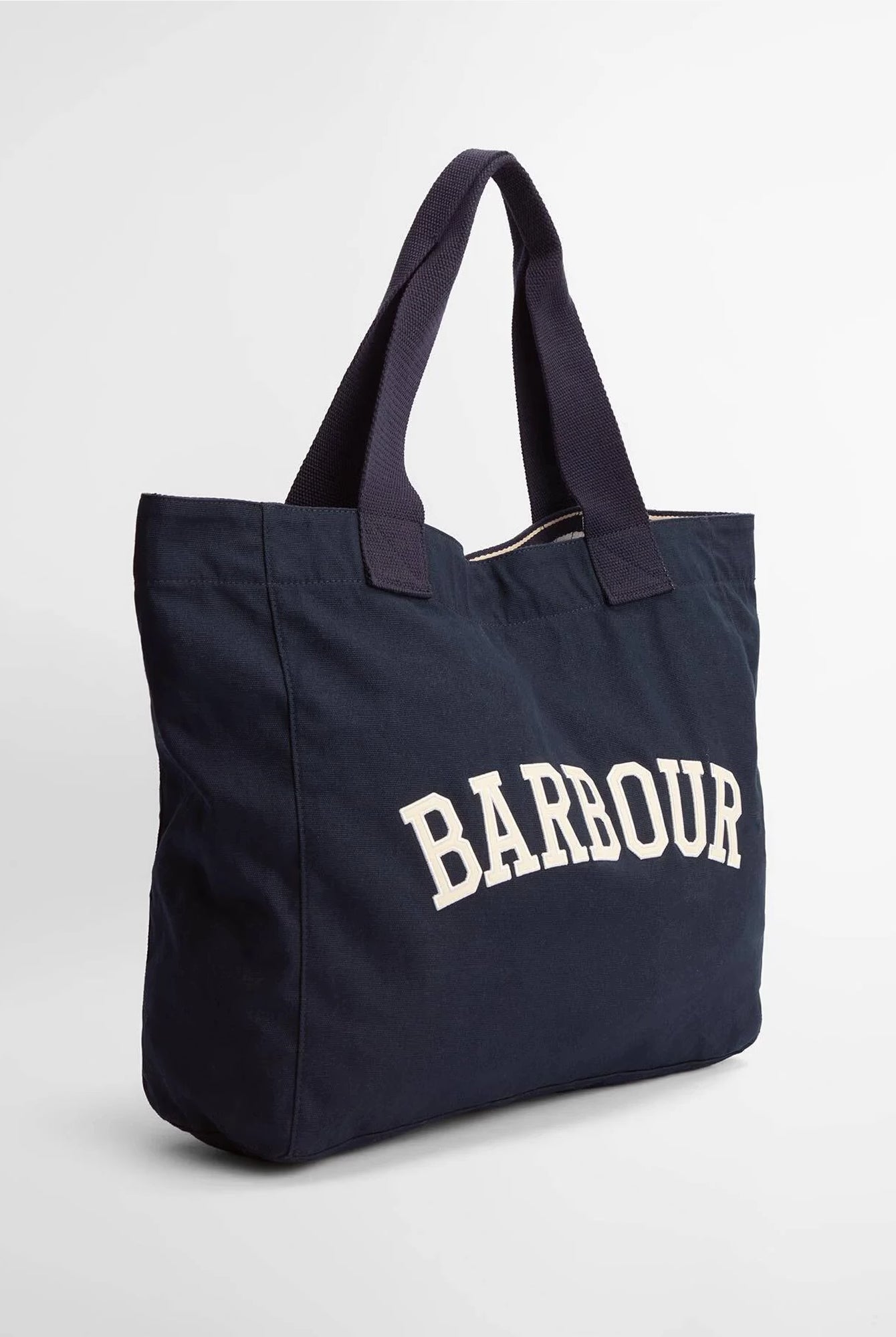 Barbour Logo Holiday Tote #Colour_Navy/Stone