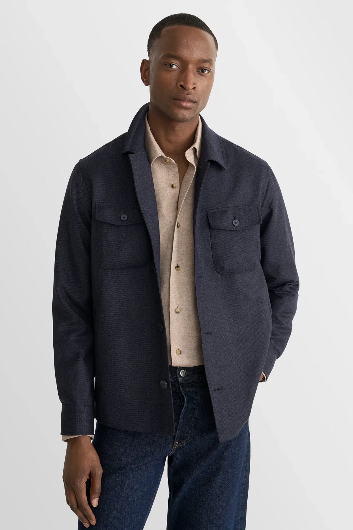Solid Flannel Shirt