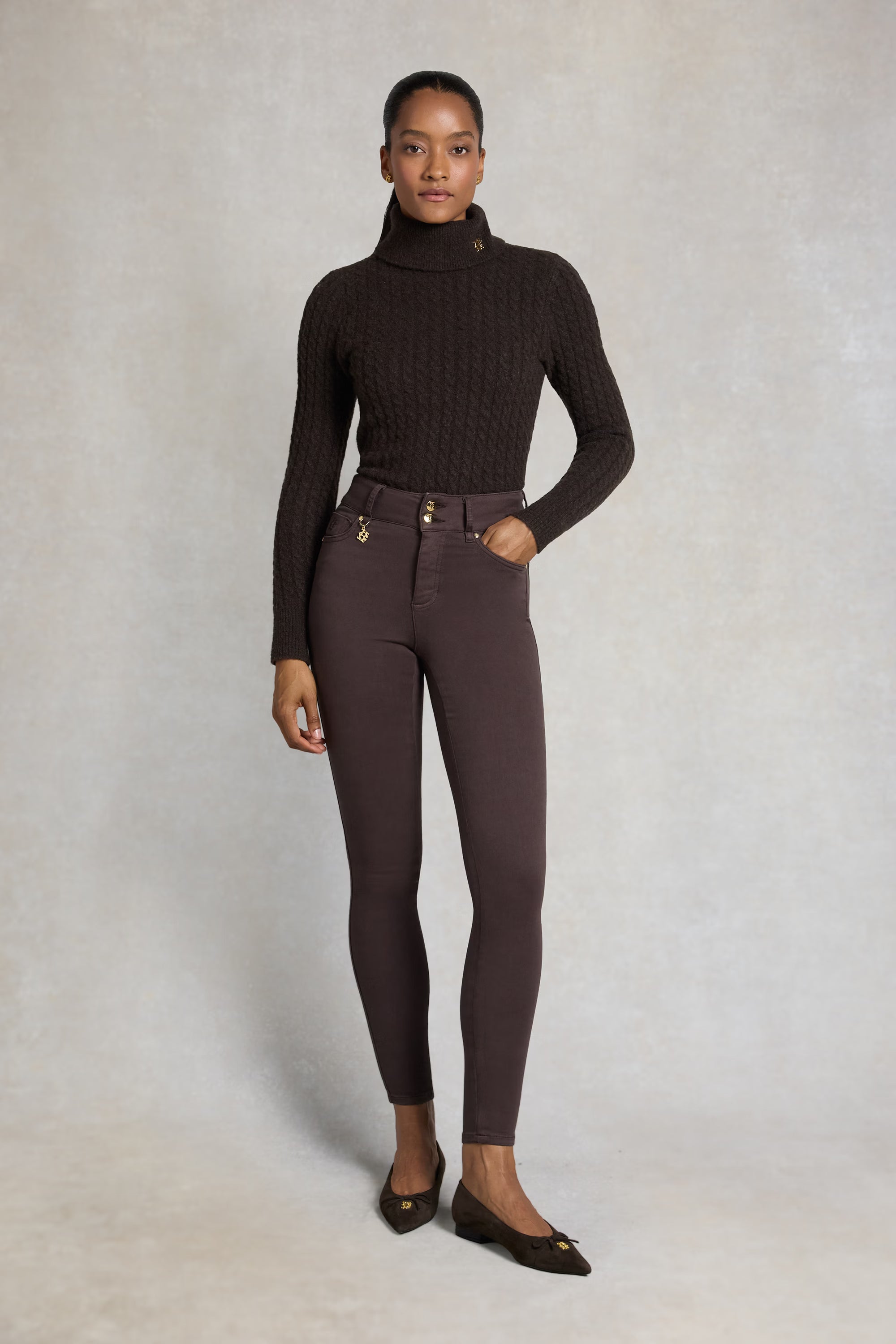 Holland Cooper Contour Skinny Jean #Colour_Bournville