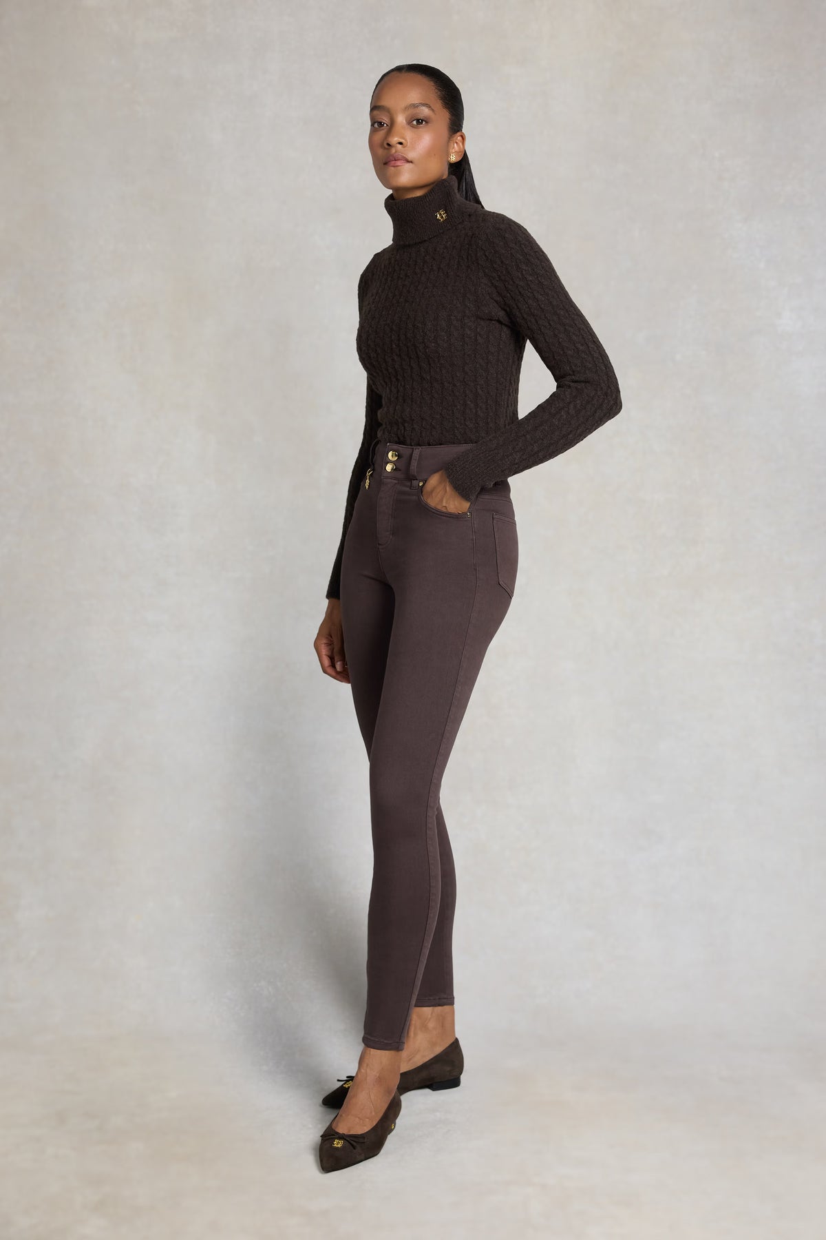 Holland Cooper Contour Skinny Jean #Colour_Bournville
