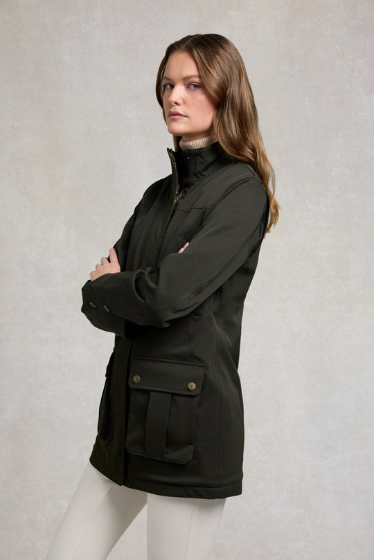 Holland Cooper Khaki Bramwell Country Coat #Colour_Khaki