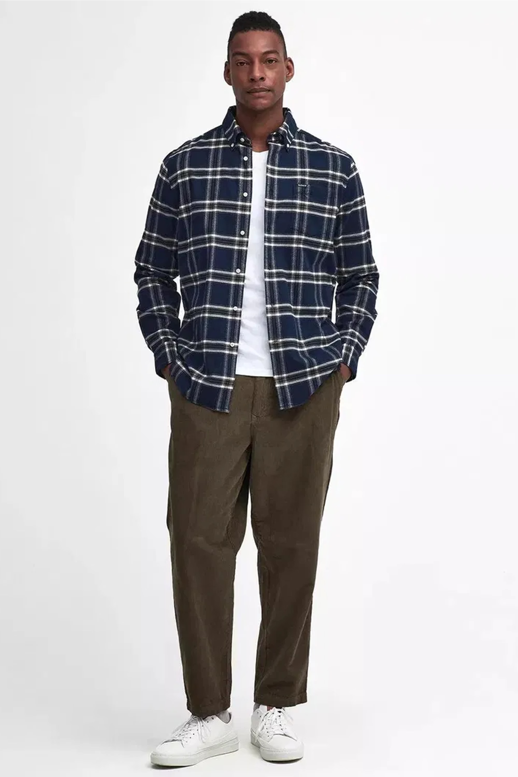 Barbour Bromley Tailored Shirt #Colour_Navy