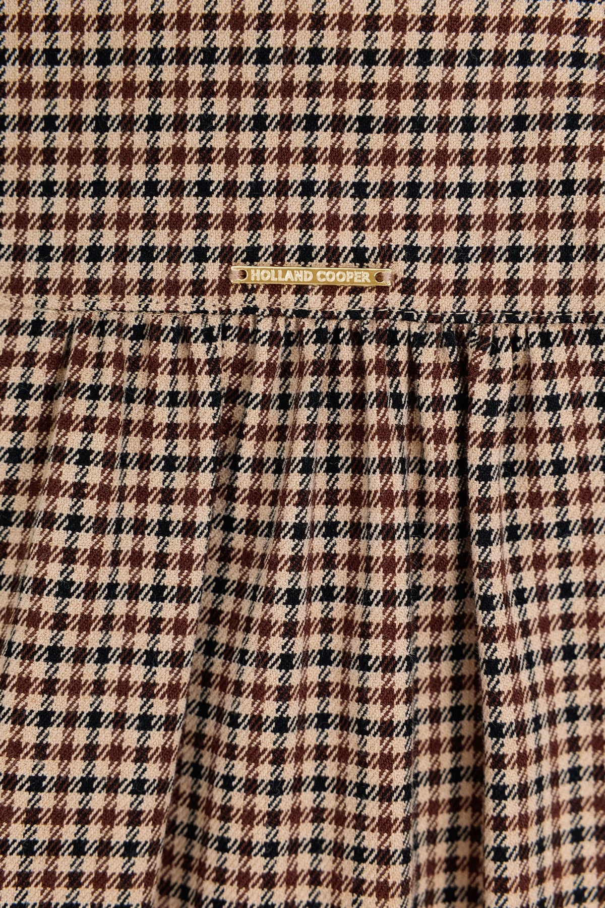 Holland Cooper Burford Blouse #Colour_Coffee Gingham