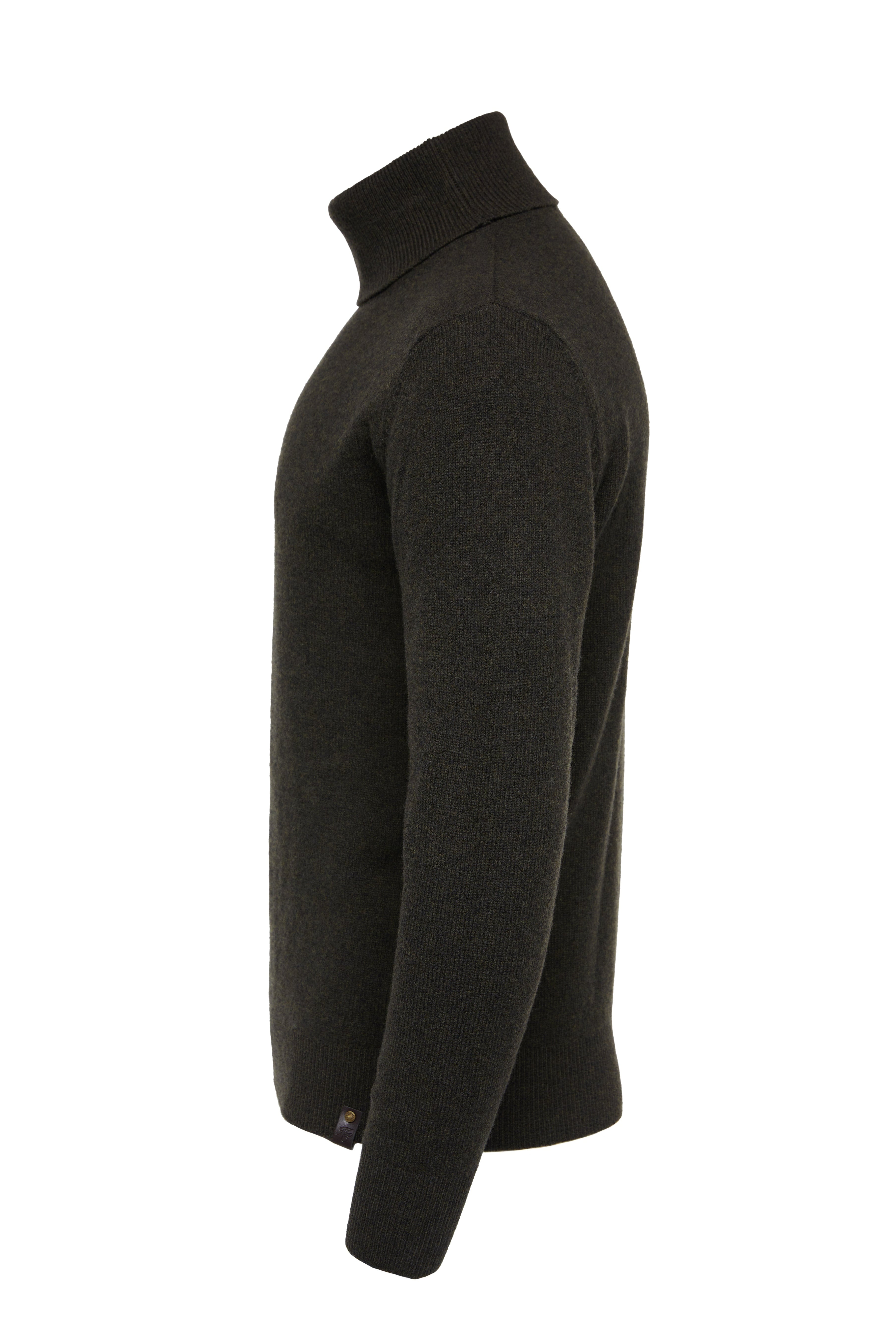 Byron Roll Neck Knit - moss - XXL - View 156