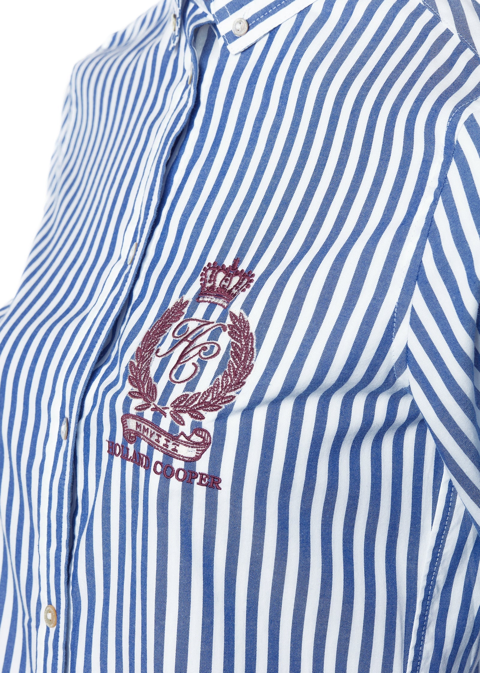 Classic Button Down Shirt - navy stripe - 16 - View 104