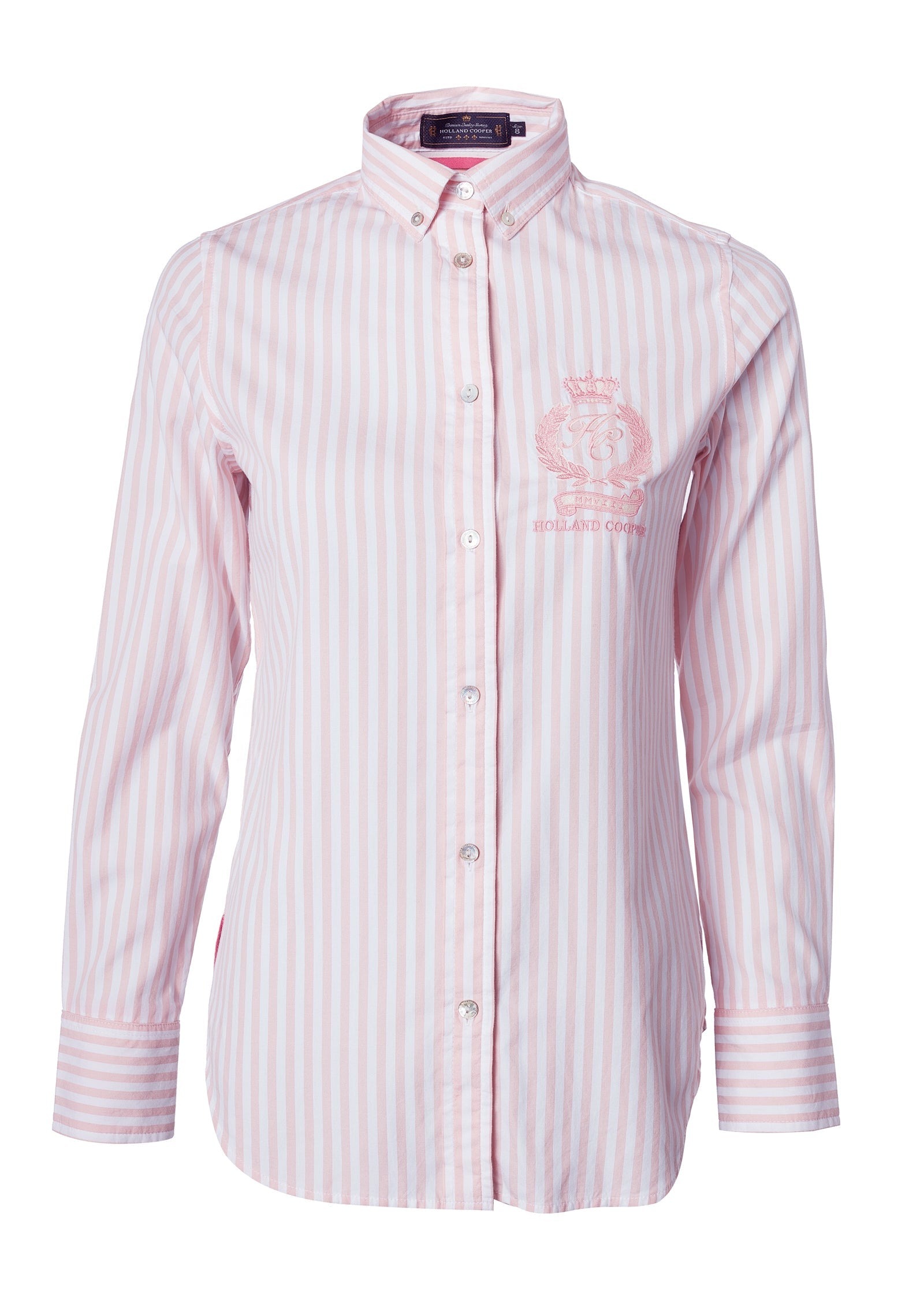 Classic Button Down Shirt - pink stripe - 16 - View 109