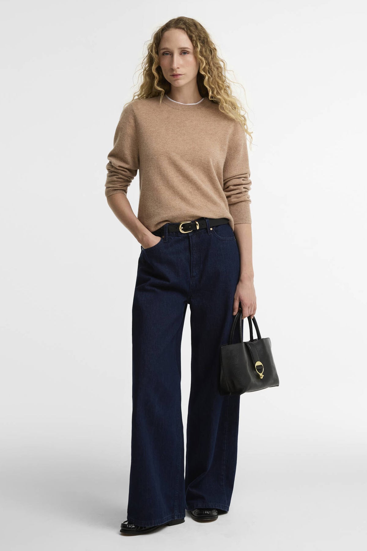 Barbour Penwood Cashmere Knitted Jumper #Colour_Camel