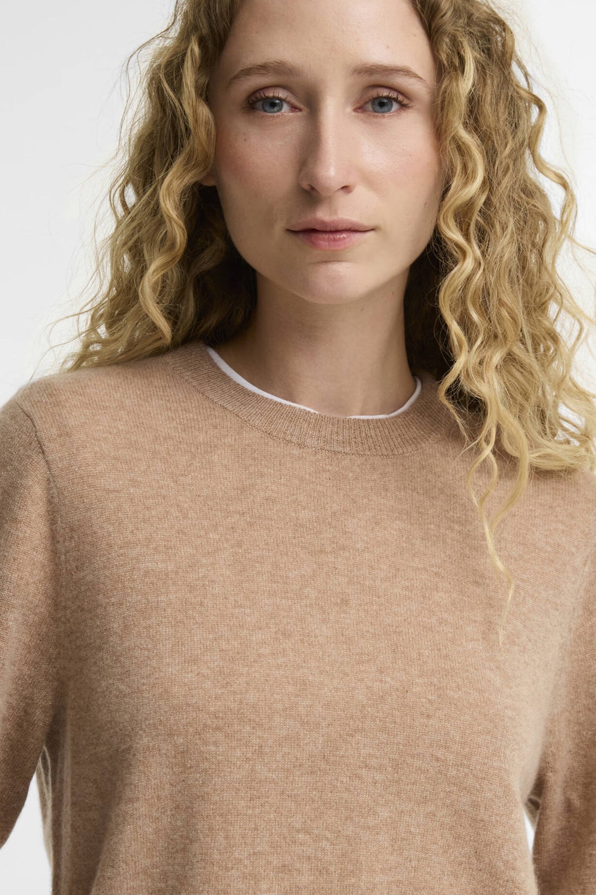 Barbour Penwood Cashmere Knitted Jumper #Colour_Camel