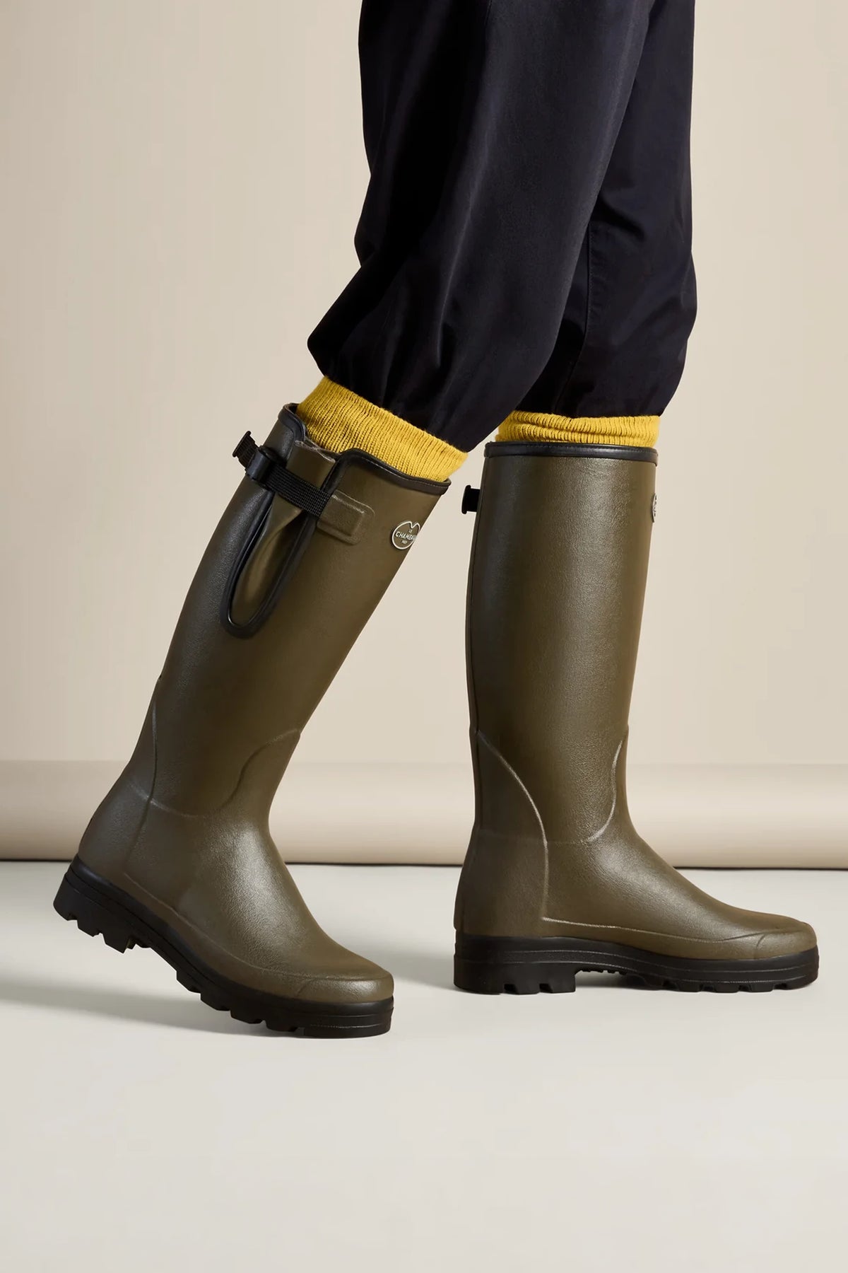 Le Chameau Men's Vierzonord Neoprene Lined Wellington Boot #Colour_Vert Chameau
