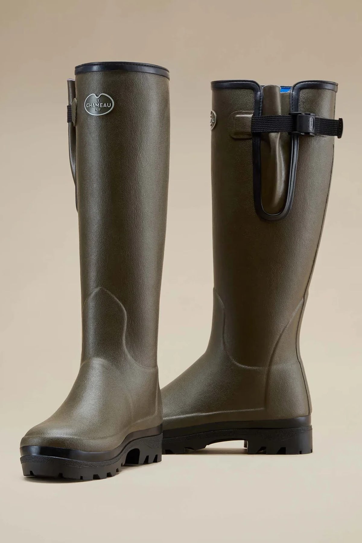 Le Chameau Women's Vierzonord Neoprene Lined Wellington Boot #Colour_Vert Chameau