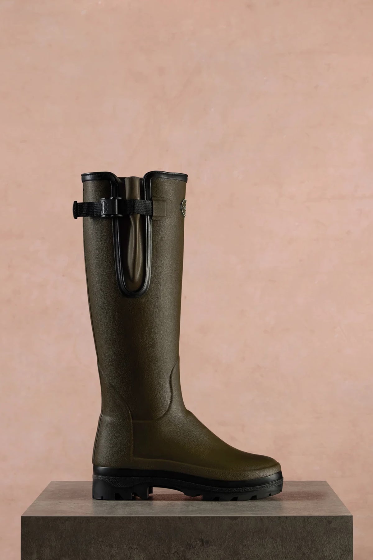 Le Chameau Women's Vierzonord Neoprene Lined Wellington Boot #Colour_Vert Chameau