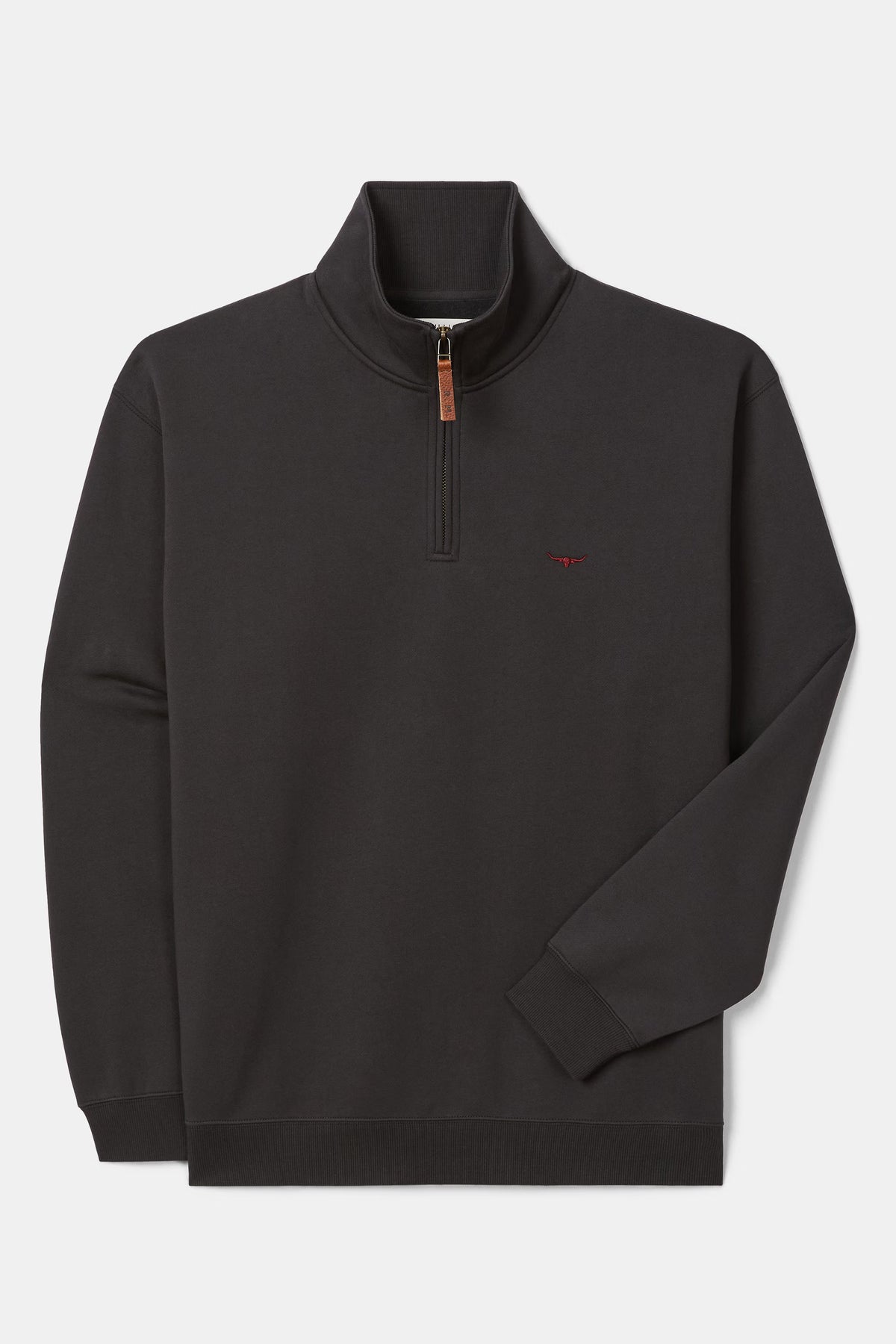 R.M. Williams Mulyungarie 1/4 Zip Sweatshirt #Colour_Charcoal