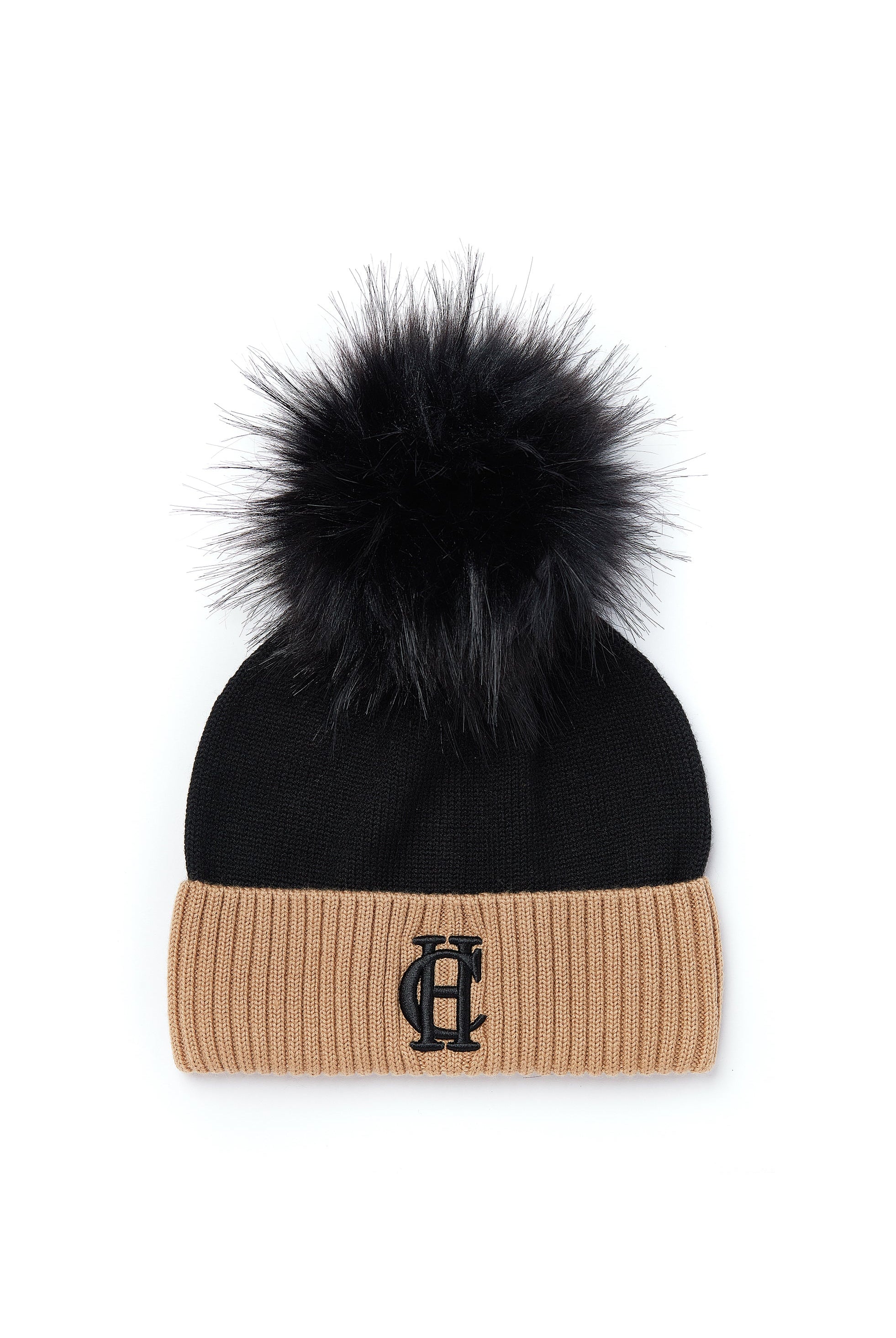 Chelsea Merino Bobble Hat - black - View 2