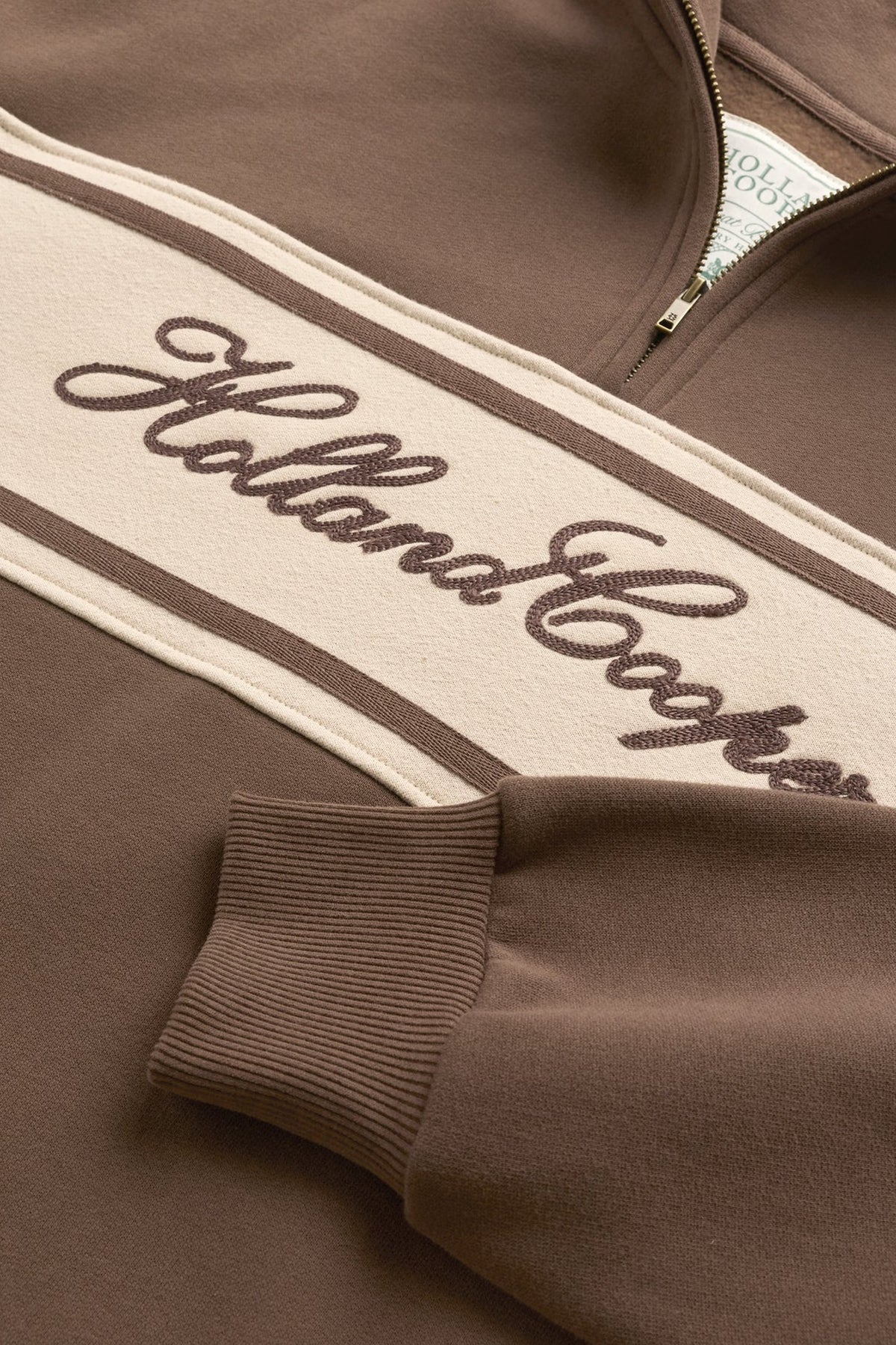 Relaxed Signature Quarter Zip Sweat