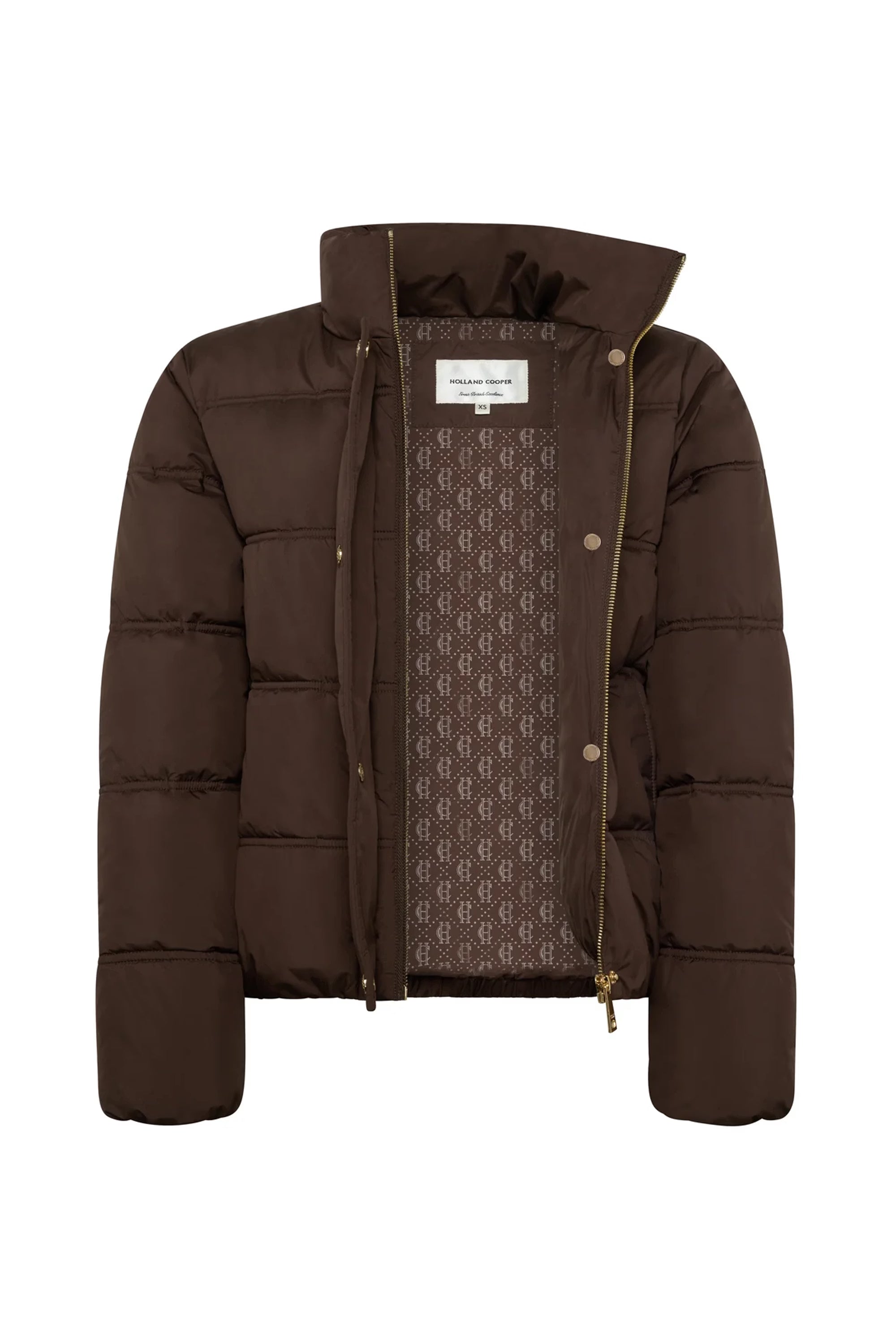Holland Cooper Milton Padded Jacket #Colour_Chocolate