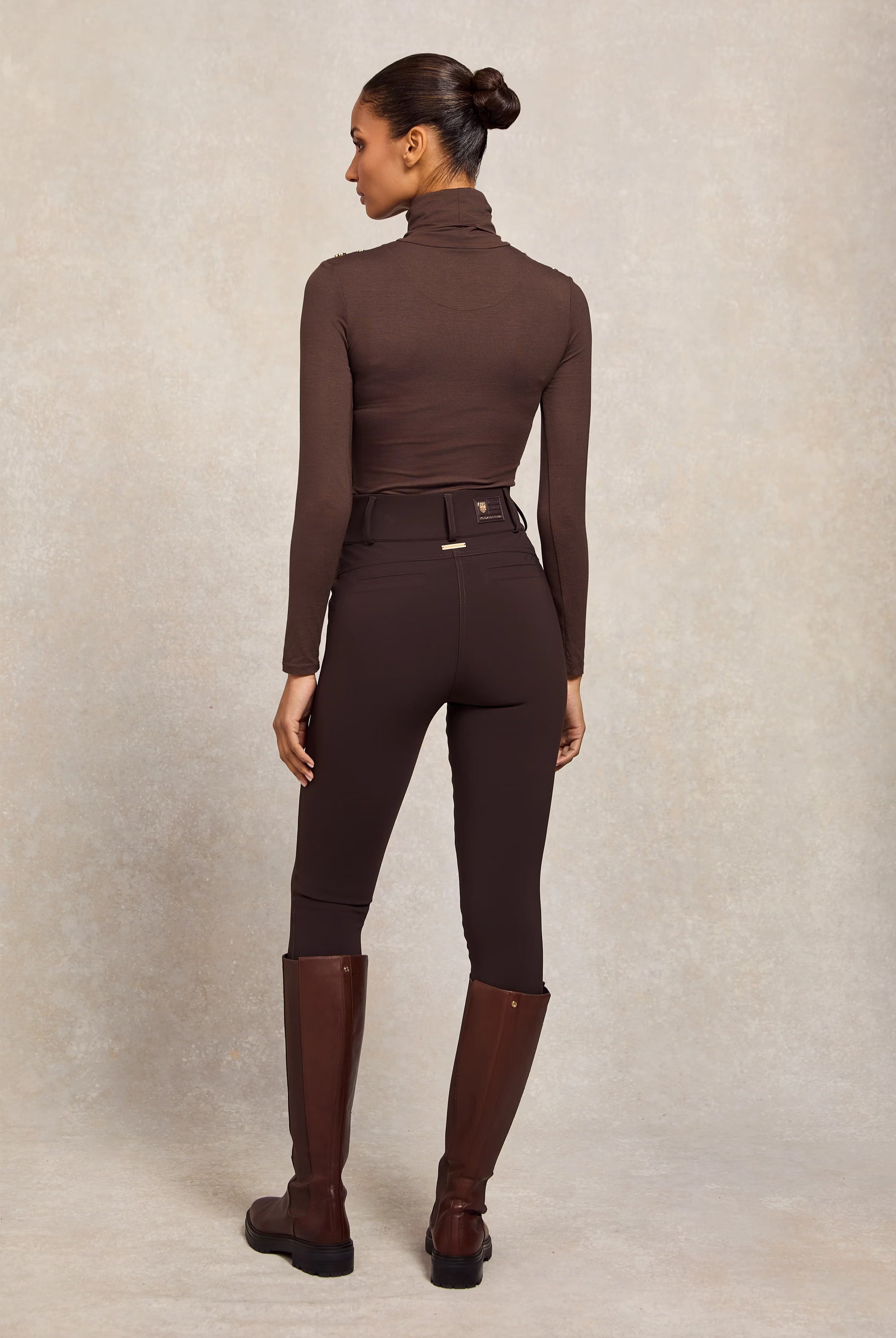 Holland Cooper Contour Trouser #Colour_Chocolate