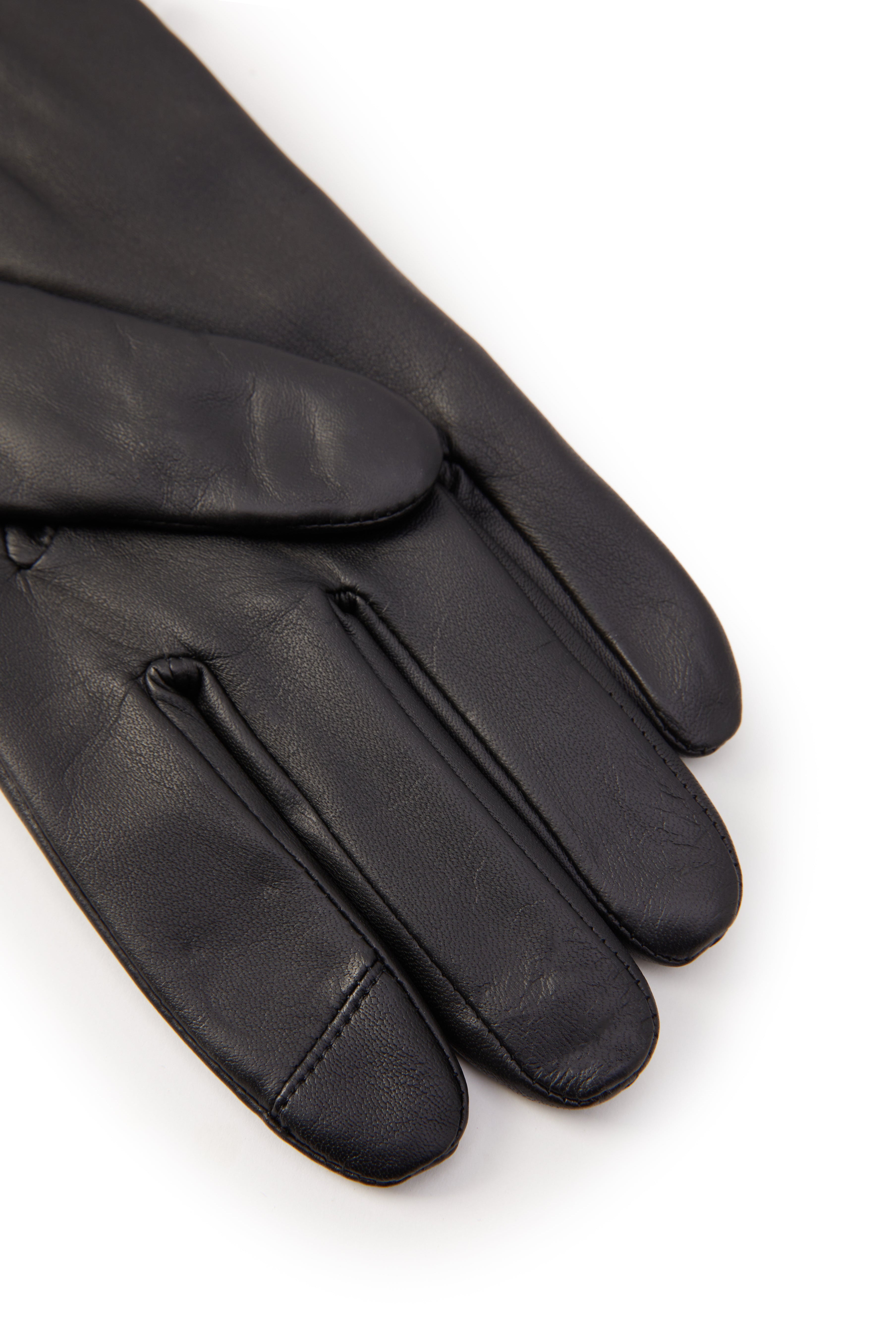 Contrast Leather Gloves - Gallery Image 43