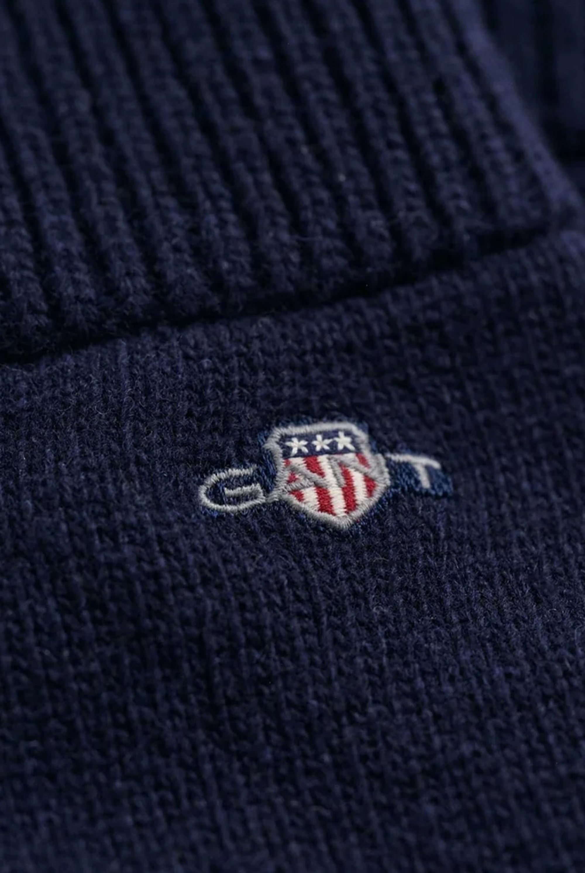 GANT Cotton Blend Logo Gloves #Colour_Marine