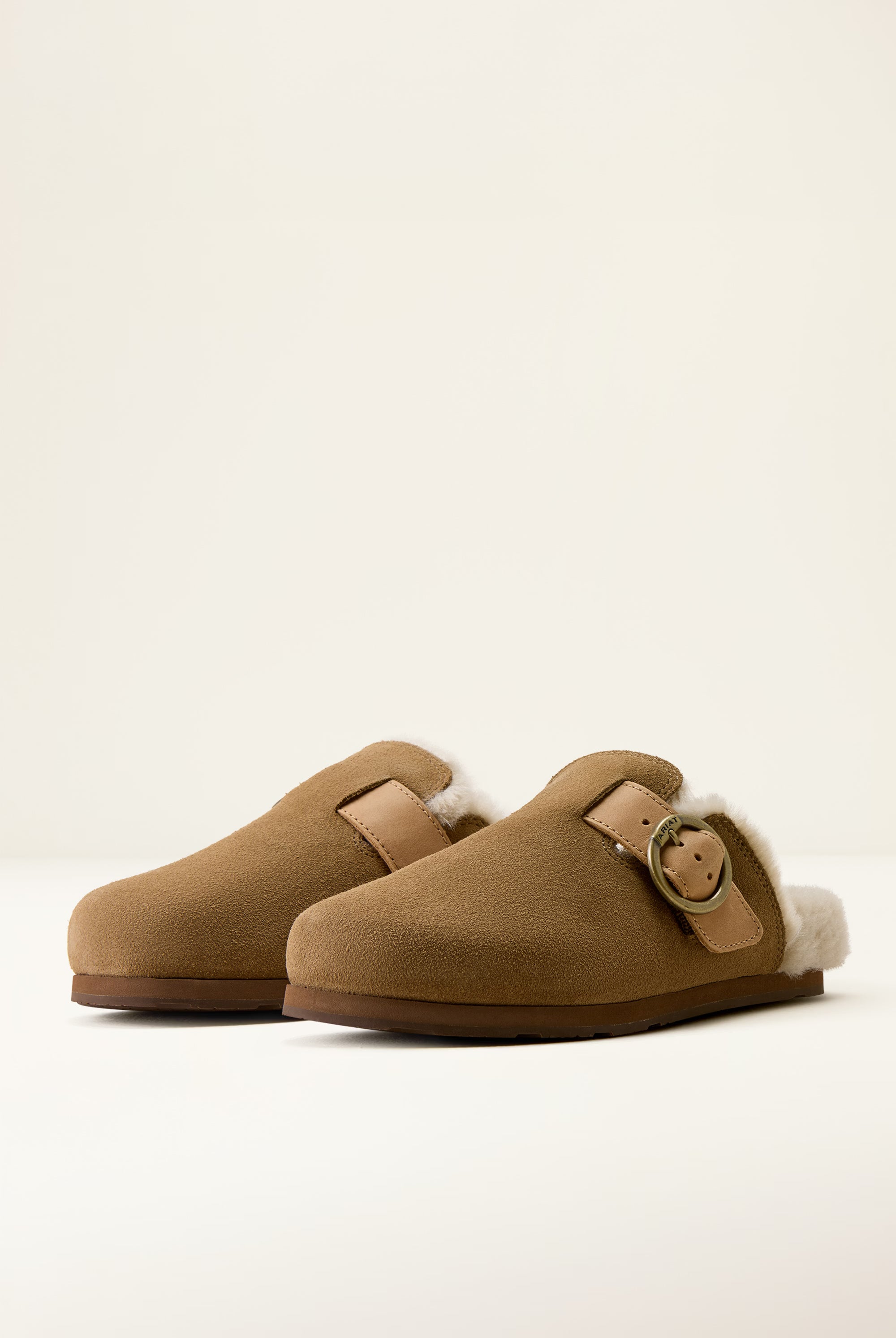 Ariat Country Mule Sherpa #Colour_Ranch Brown Suede