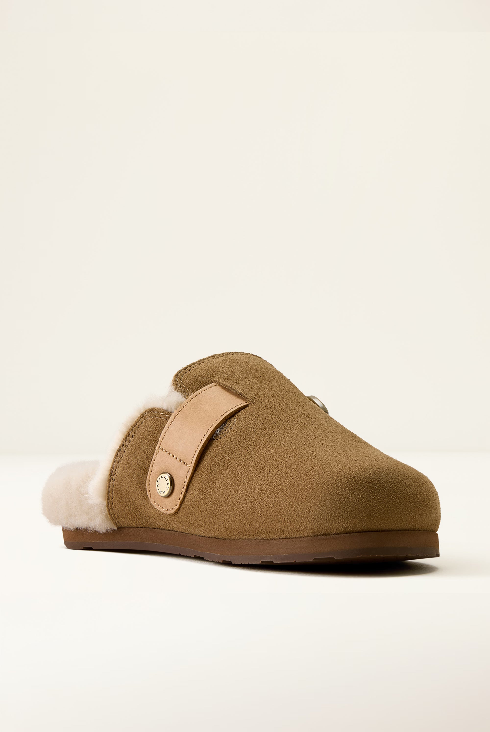 Ariat Country Mule Sherpa #Colour_Ranch Brown Suede