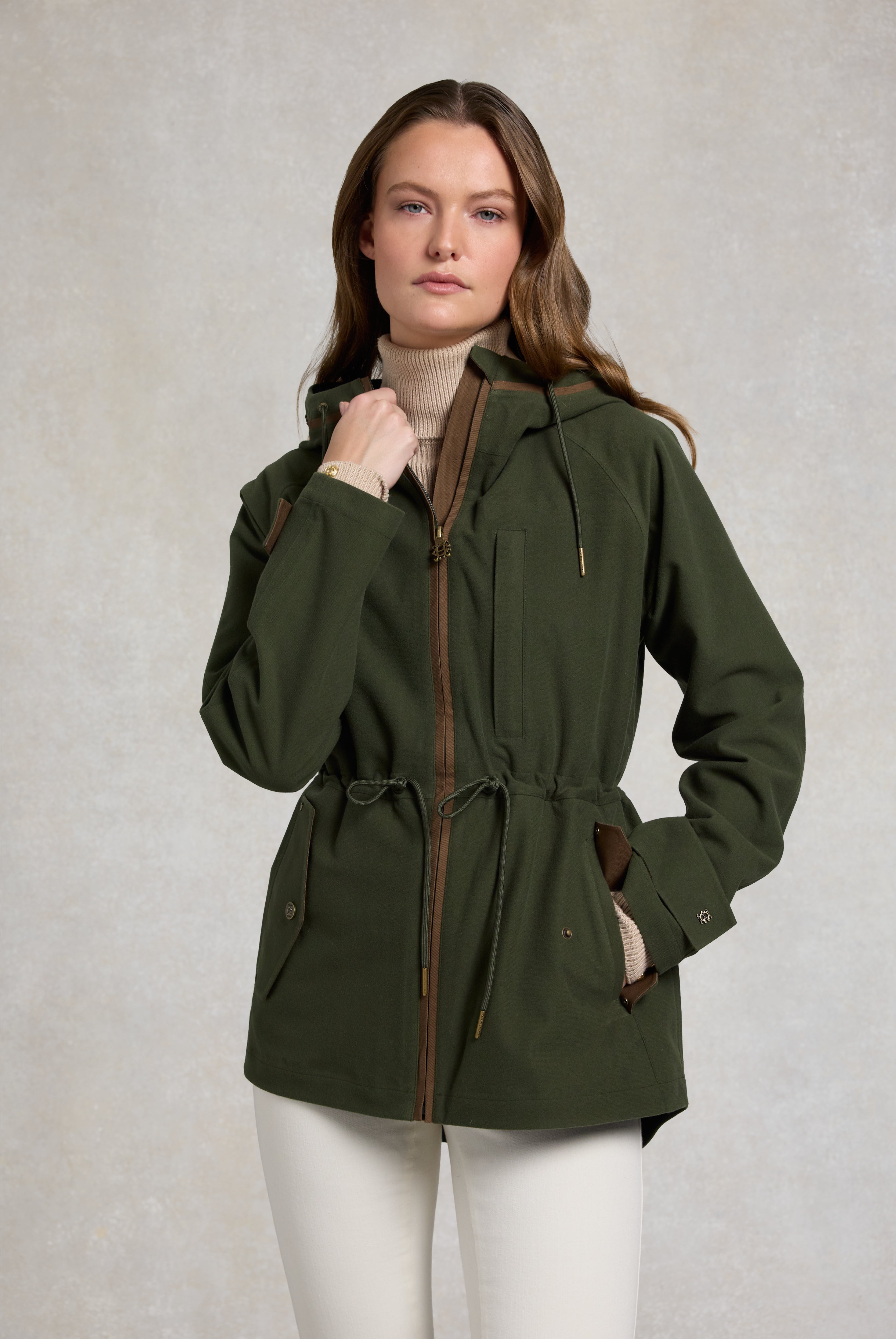 Holland Cooper Khaki Country Parka #Colour_Khaki