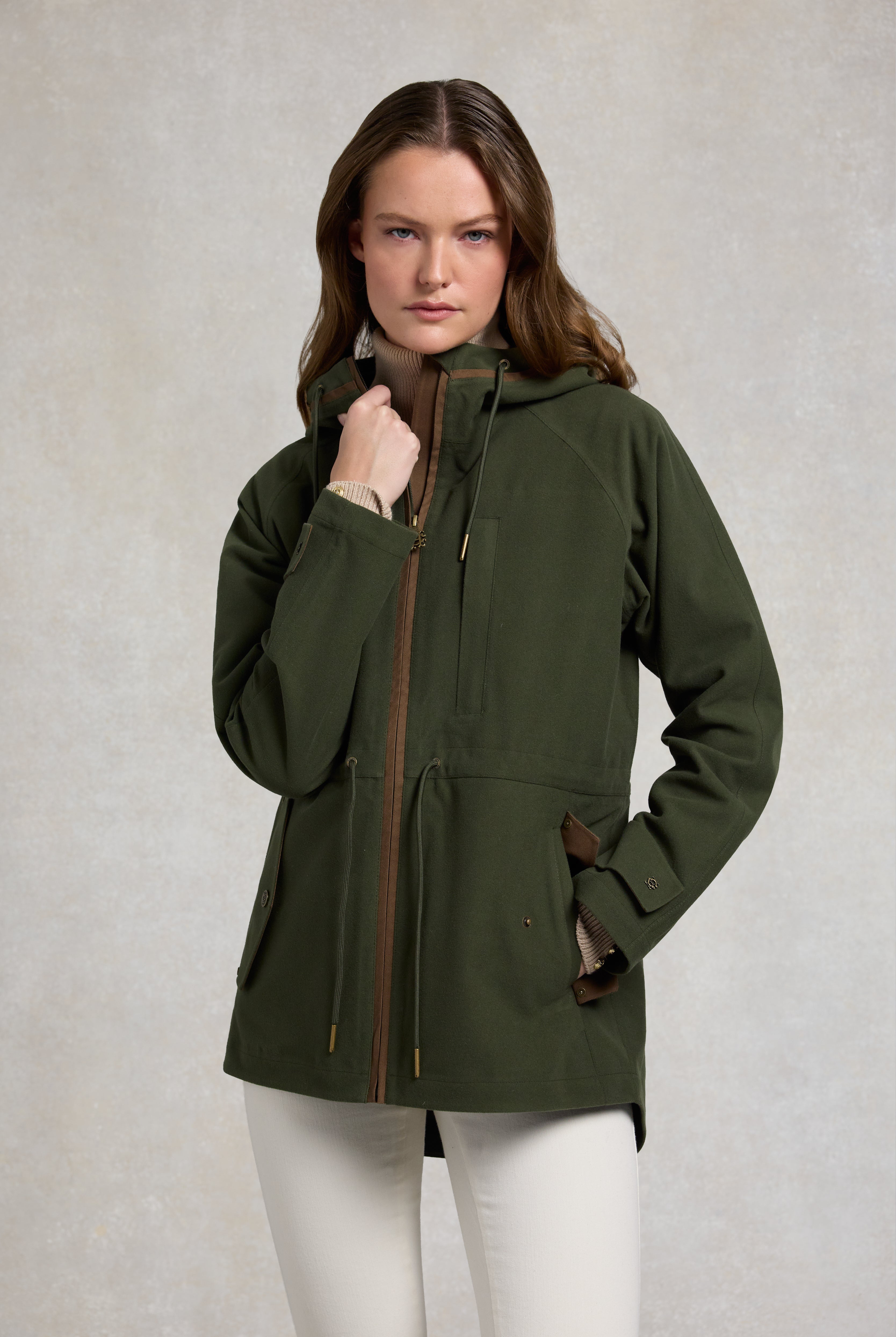 Holland Cooper Khaki Country Parka #Colour_Khaki